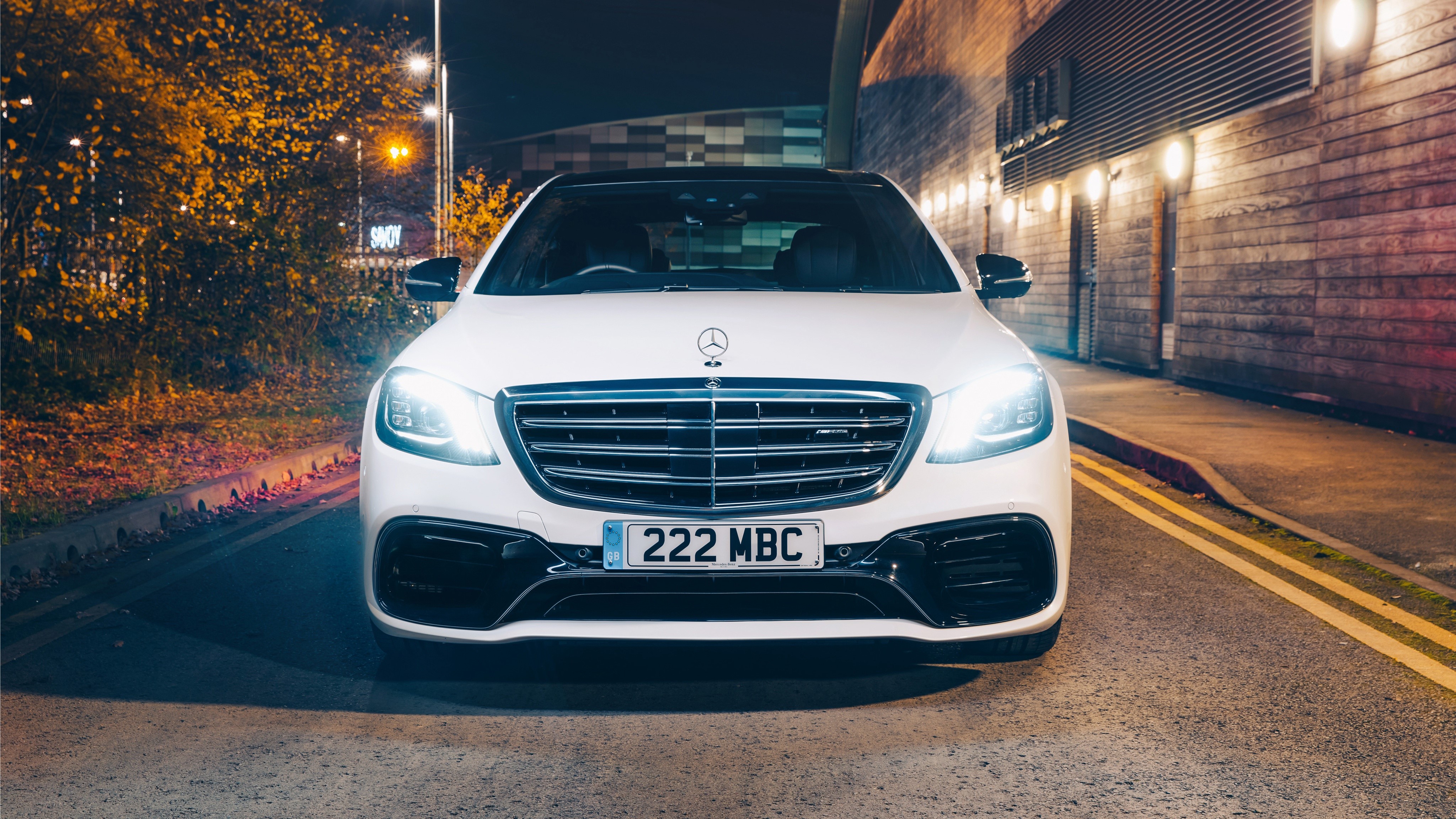 4K Mercedes-Benz AMG S 63 4MATIC 2017 Front HD Wallpaper