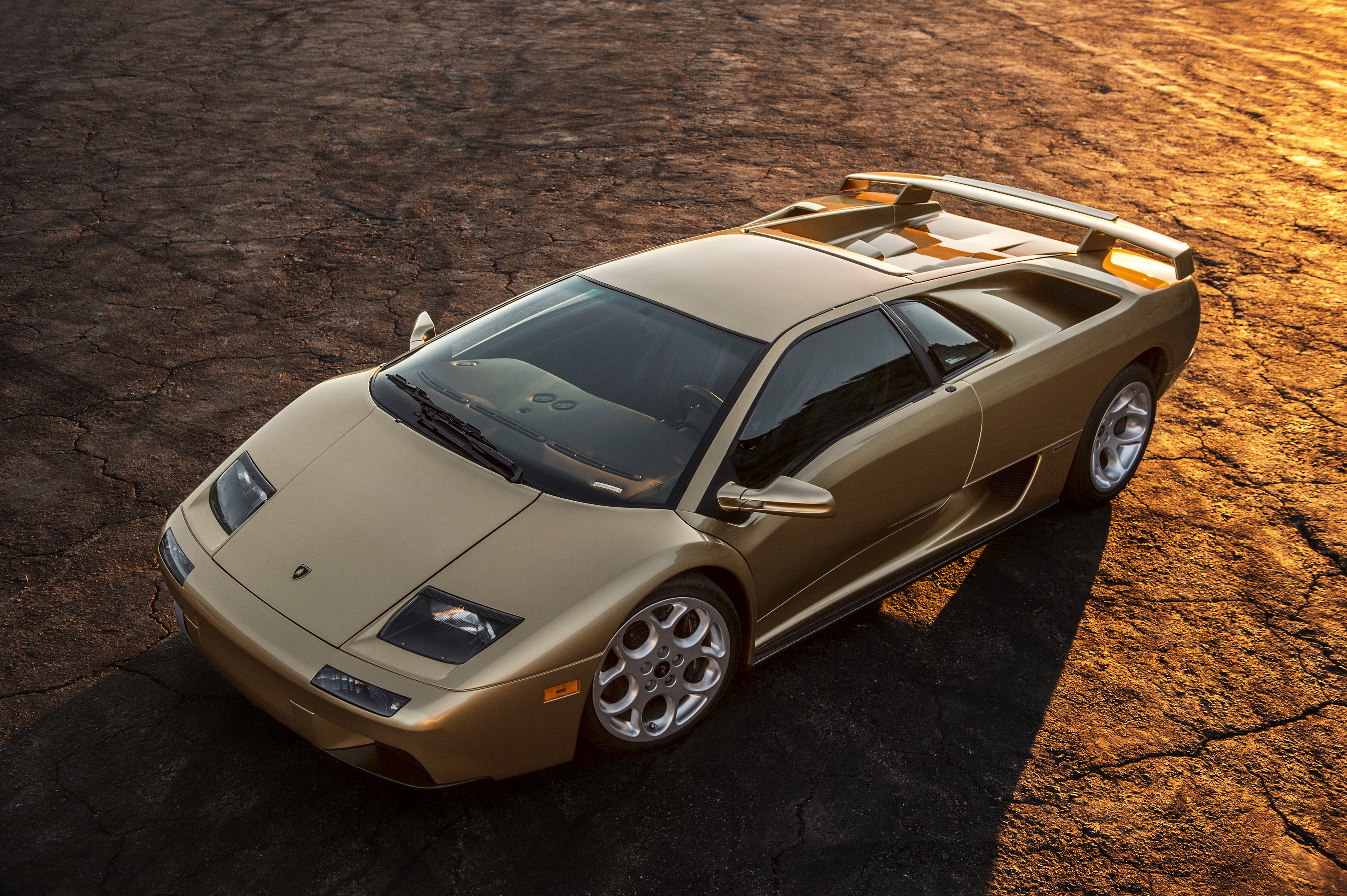 Gold Lamborghini Diablo HD Wallpaper