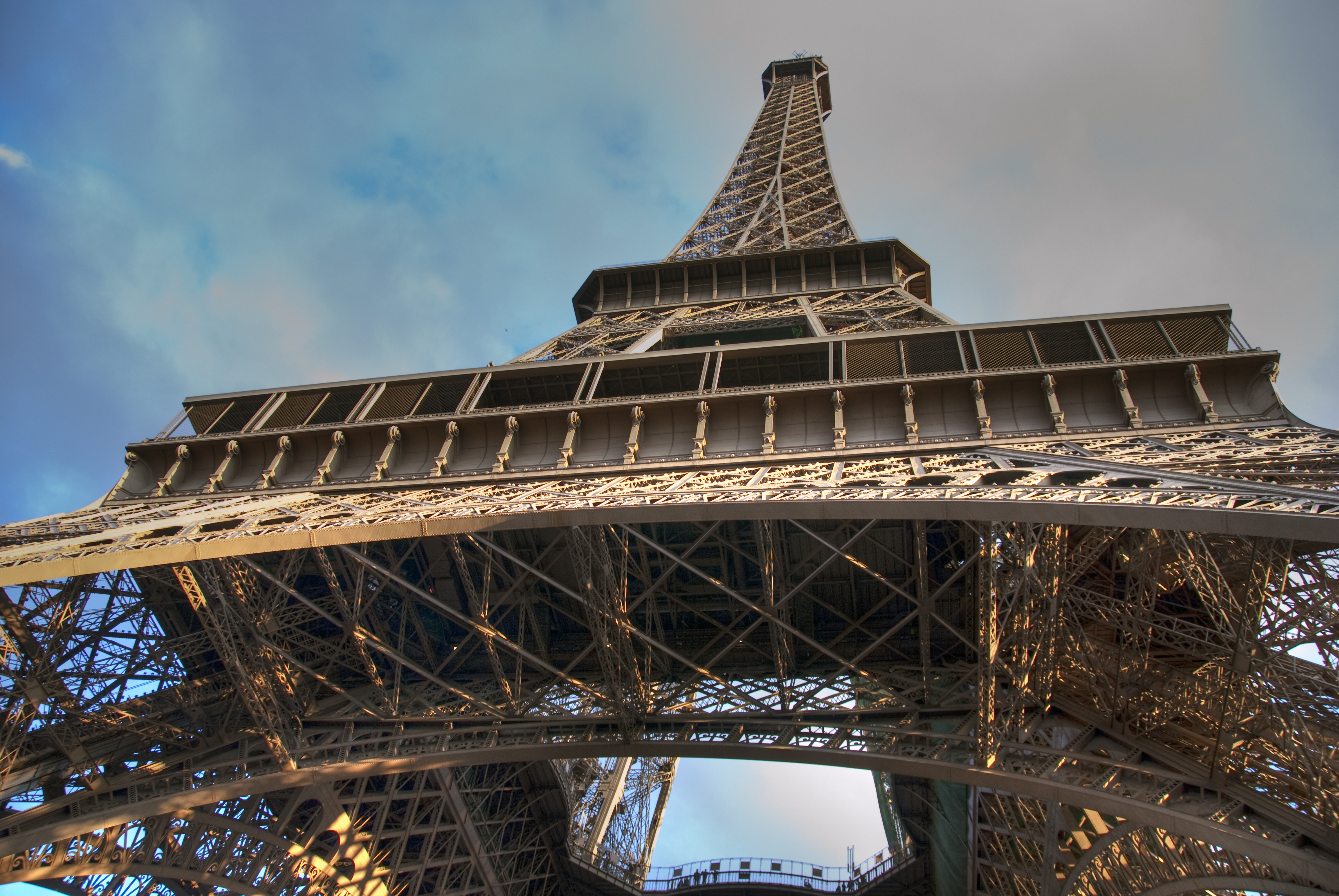 Eiffel Tower from below, Paris, France HD Wallpaper