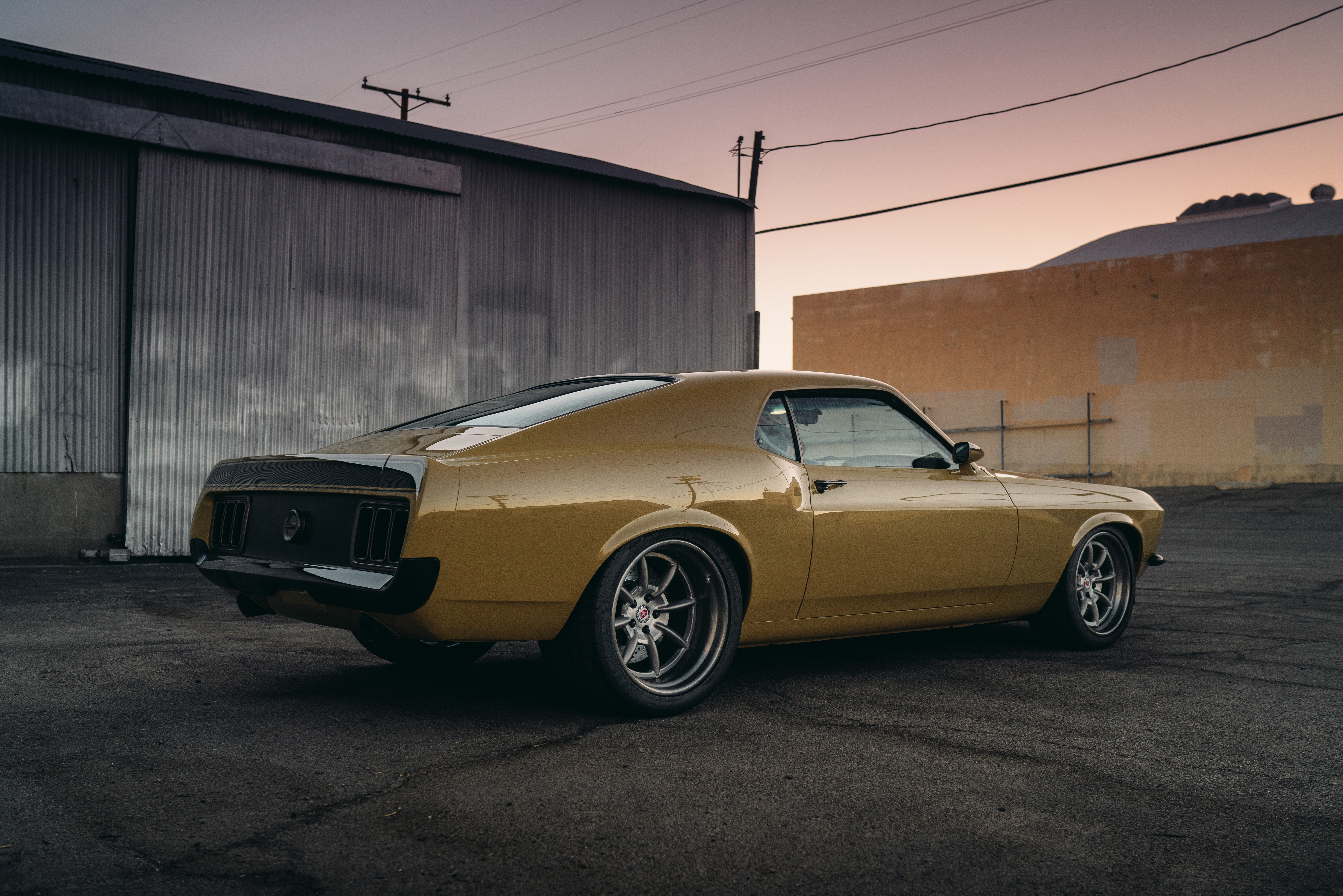 Yellow Ford Mustang RDJ Boss 302 SpeedKore HD Wallpaper