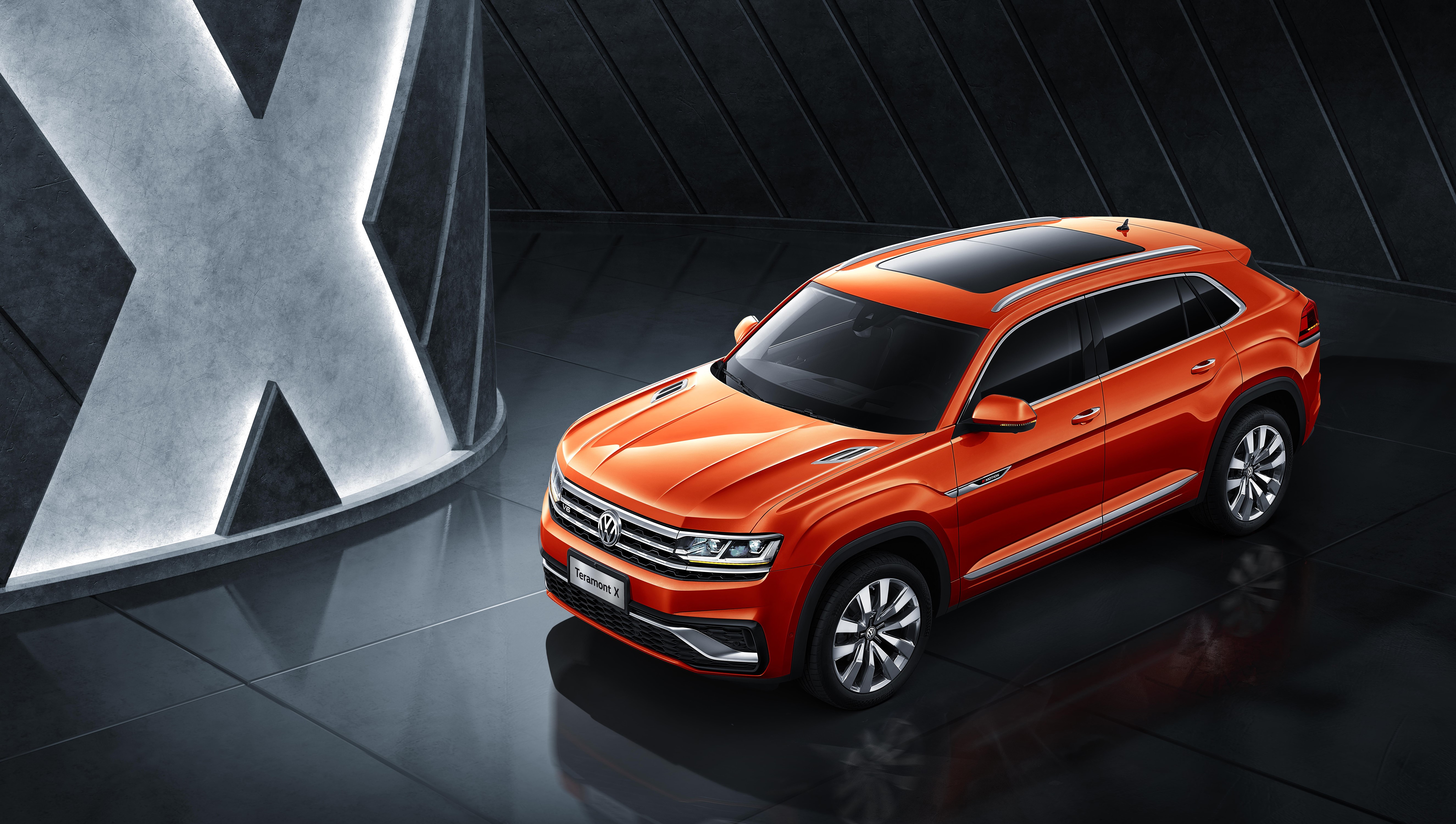 2019 Volkswagen Teramont X in Orange HD Wallpaper