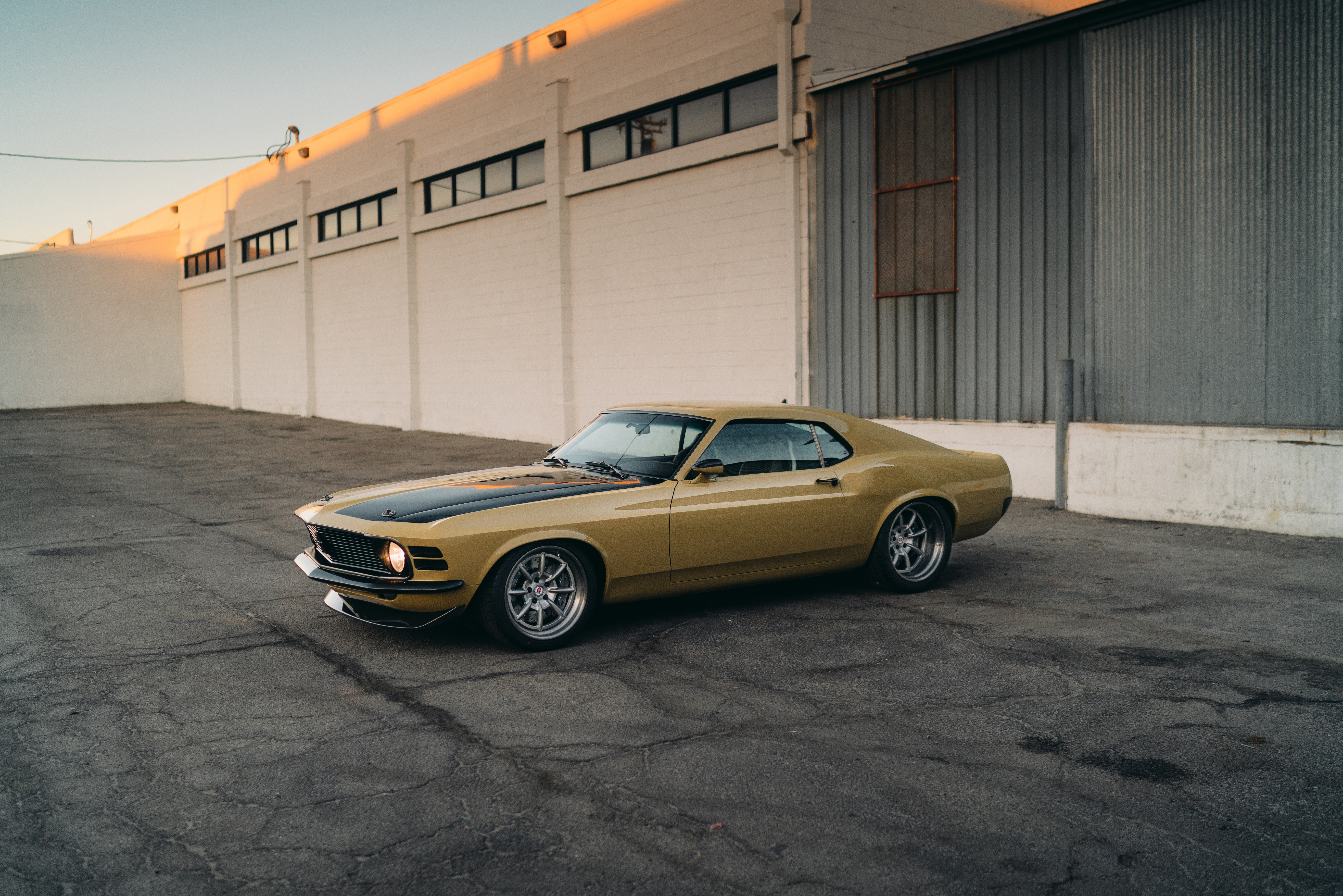 Yellow Ford Mustang SpeedKore RDJ Boss 302 HD Wallpaper