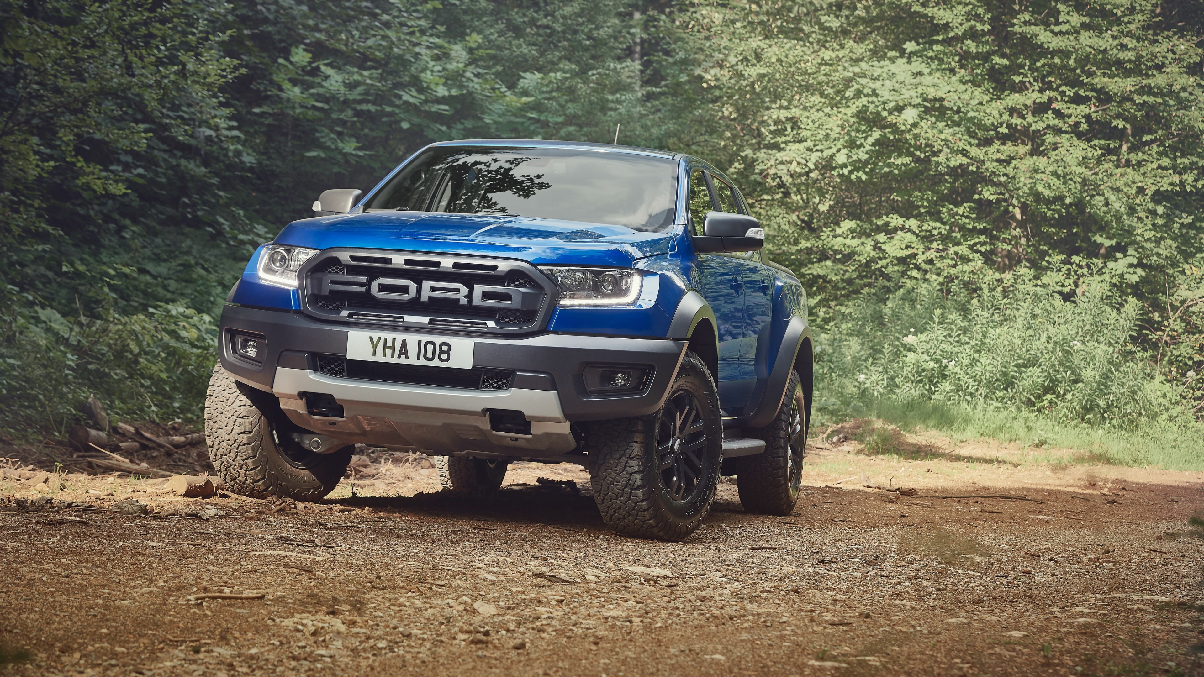 Blue Ford Ranger Raptor Pickup Truck HD Wallpaper