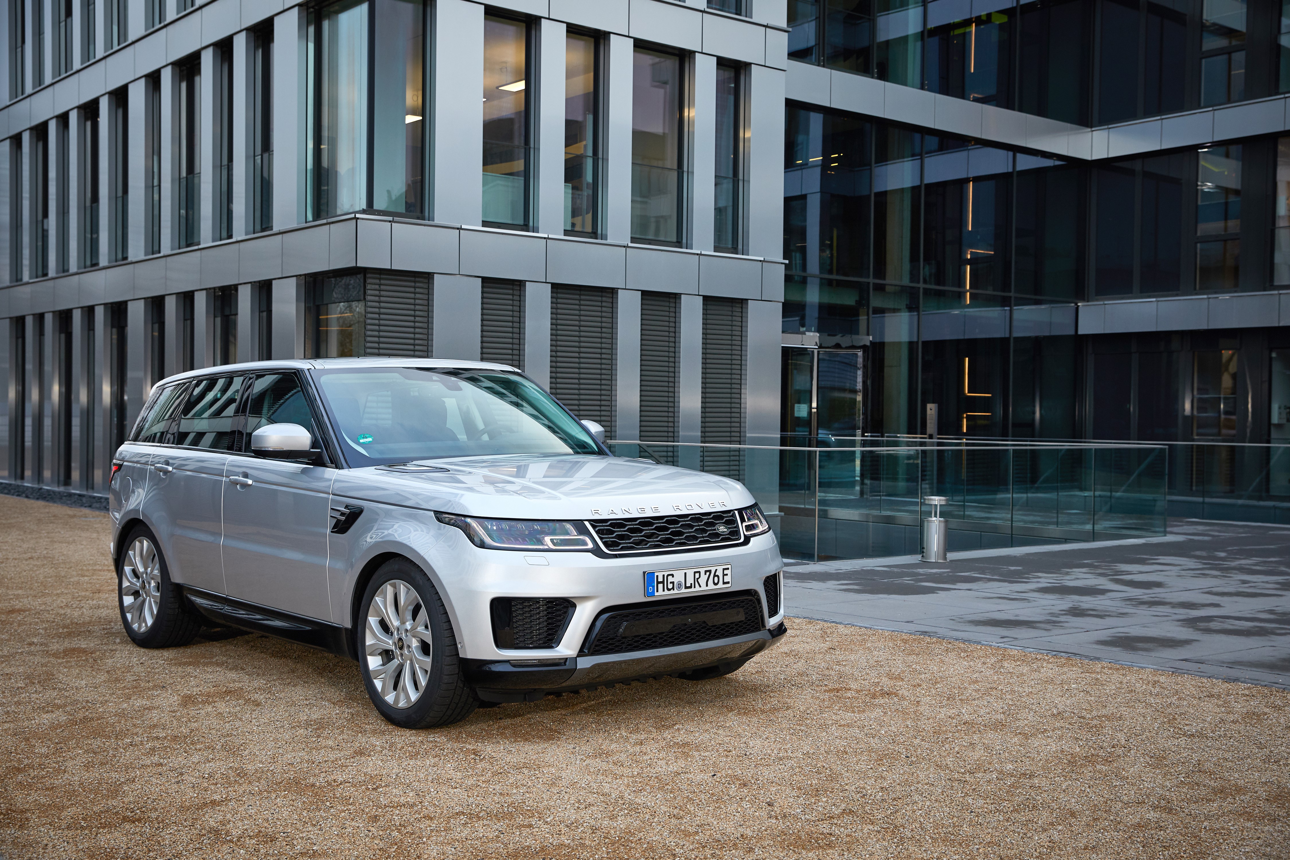 Silver Land Rover Range Rover Sport P400e HSE Hybrid HD Wallpaper