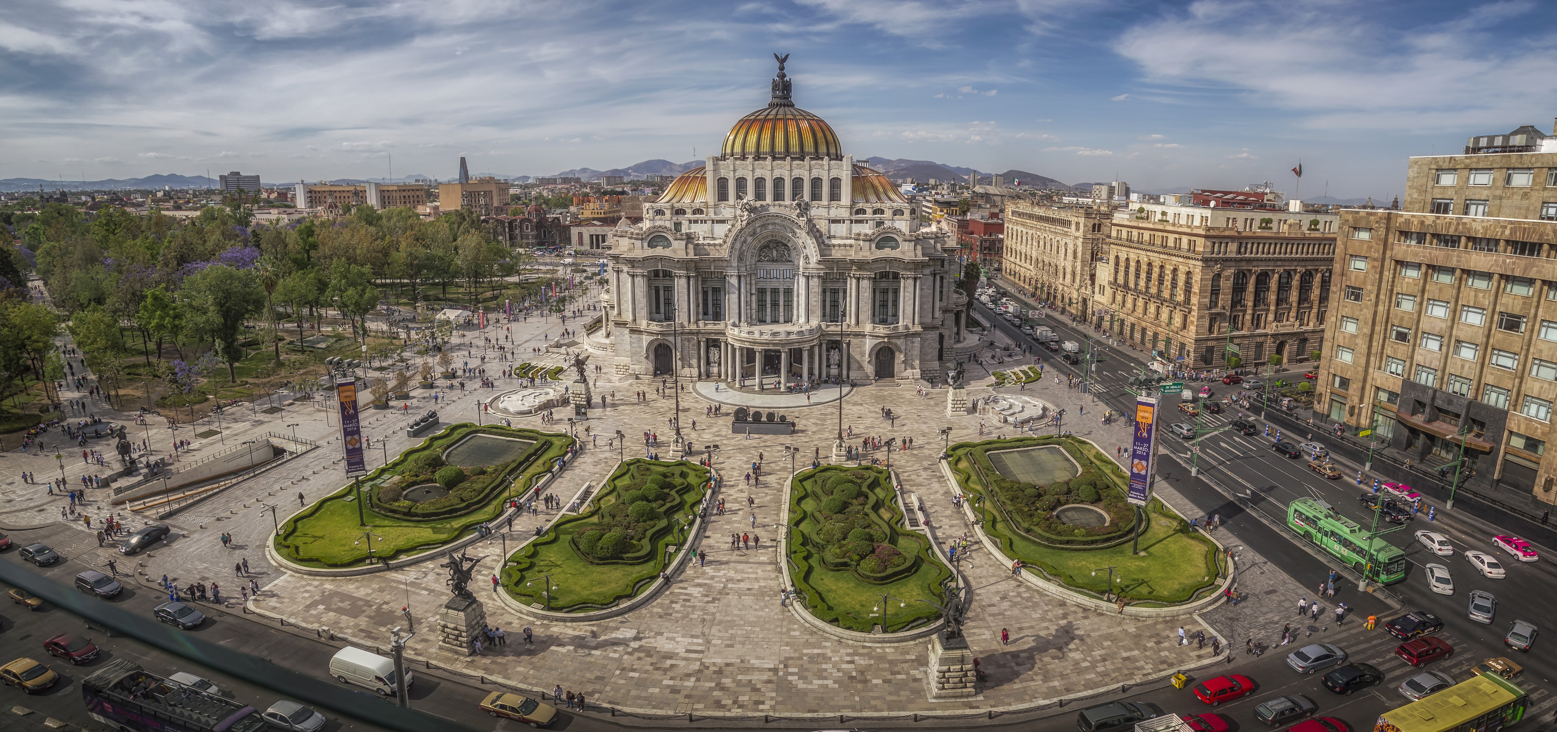Palacio de Bellas Artes, Mexico City, Mexico HD Wallpaper