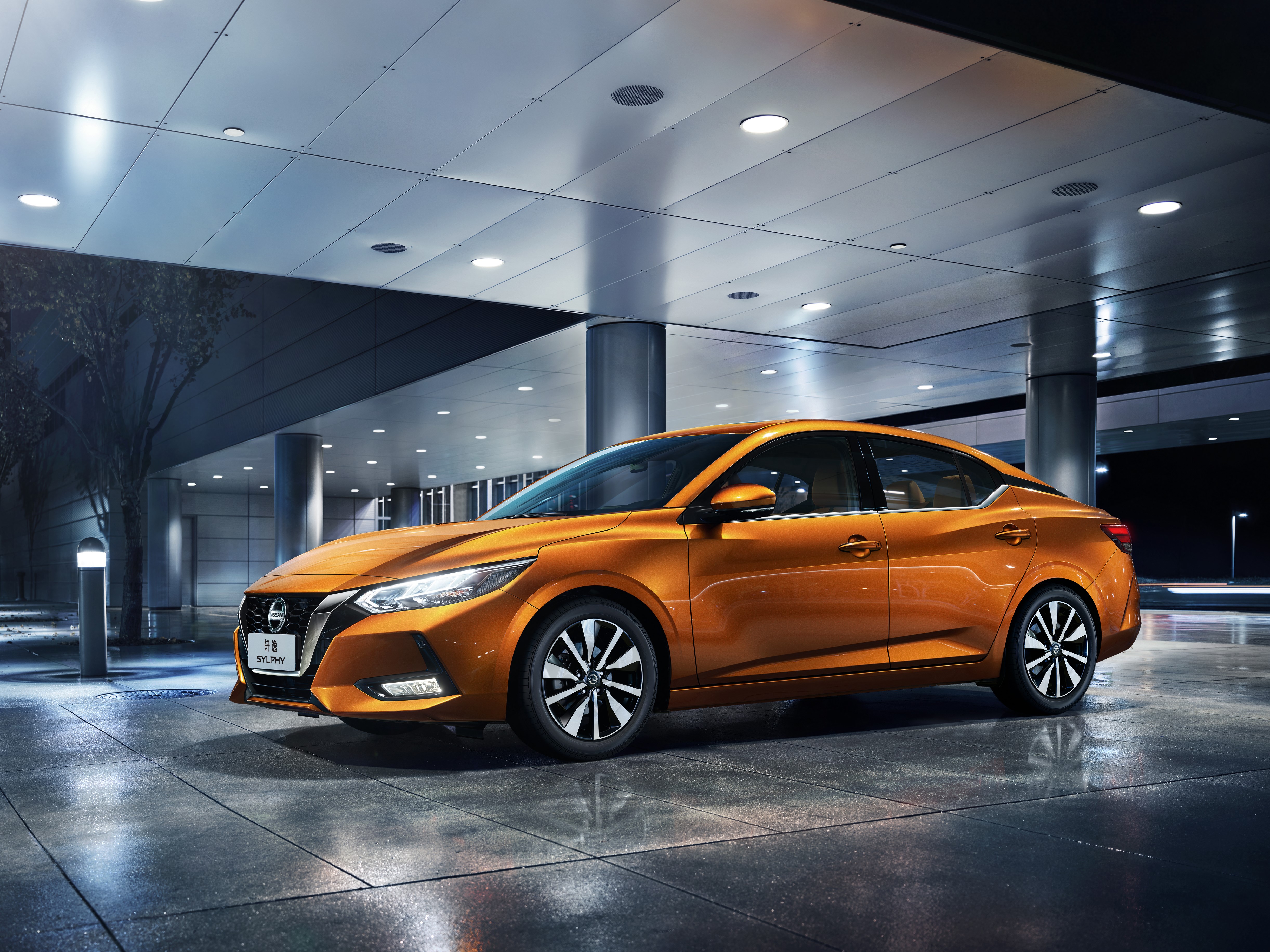 4K 2019 Nissan Sylphy China Orange Metallic HD Wallpaper