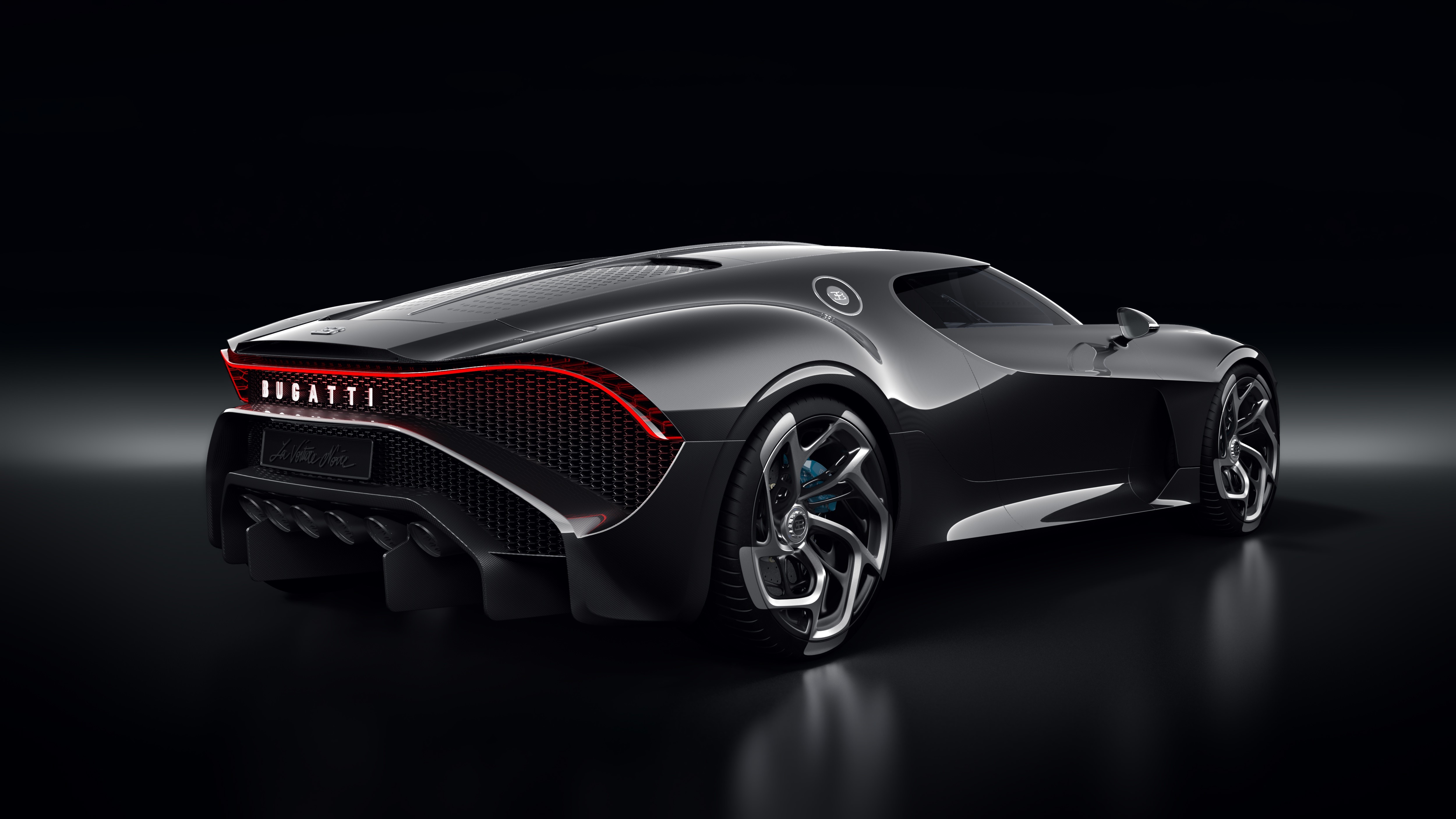Bugatti La Voiture Noire in Black HD Wallpaper