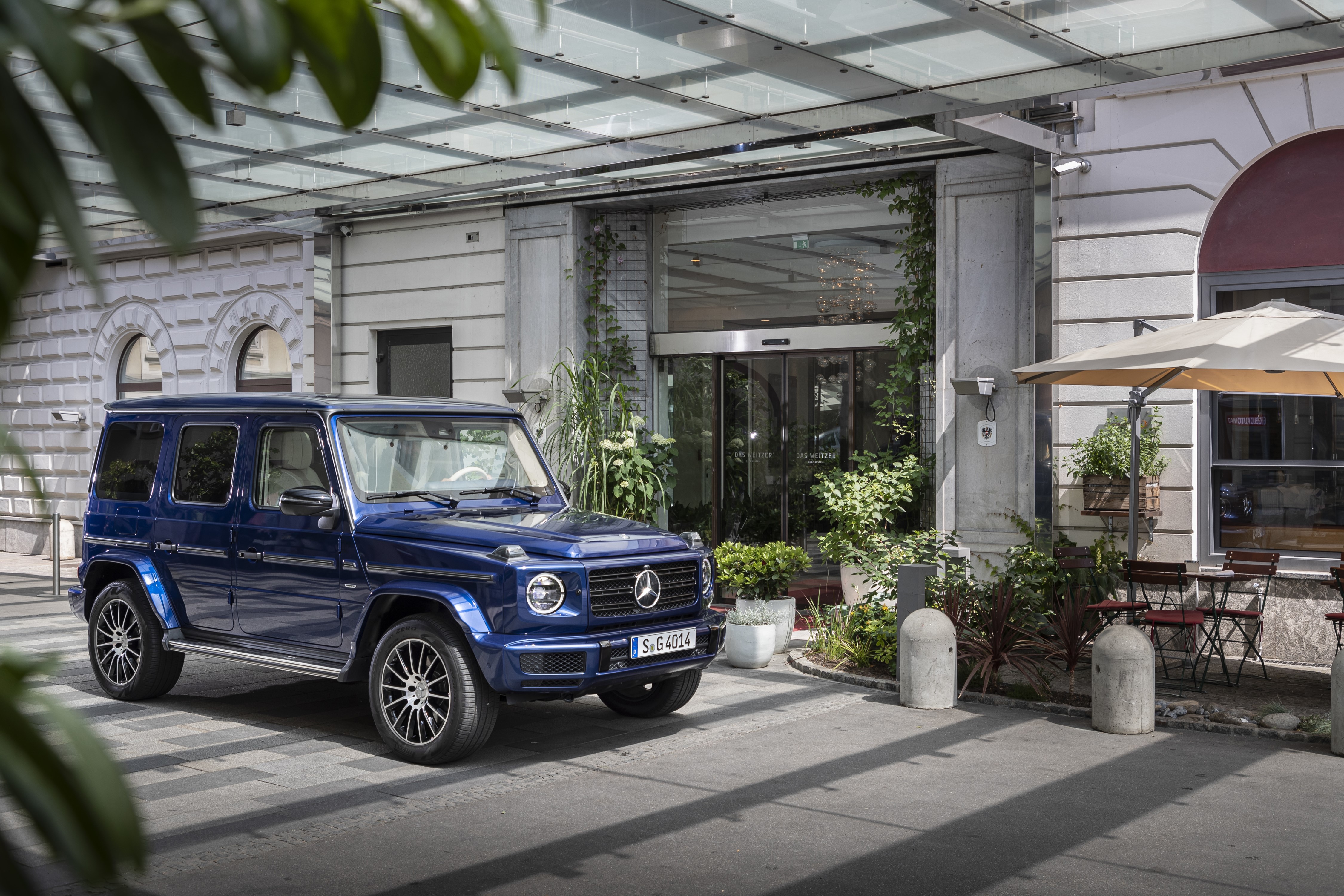 Blue 2019 Mercedes-Benz G-Class G 400 d AMG Line HD Wallpaper