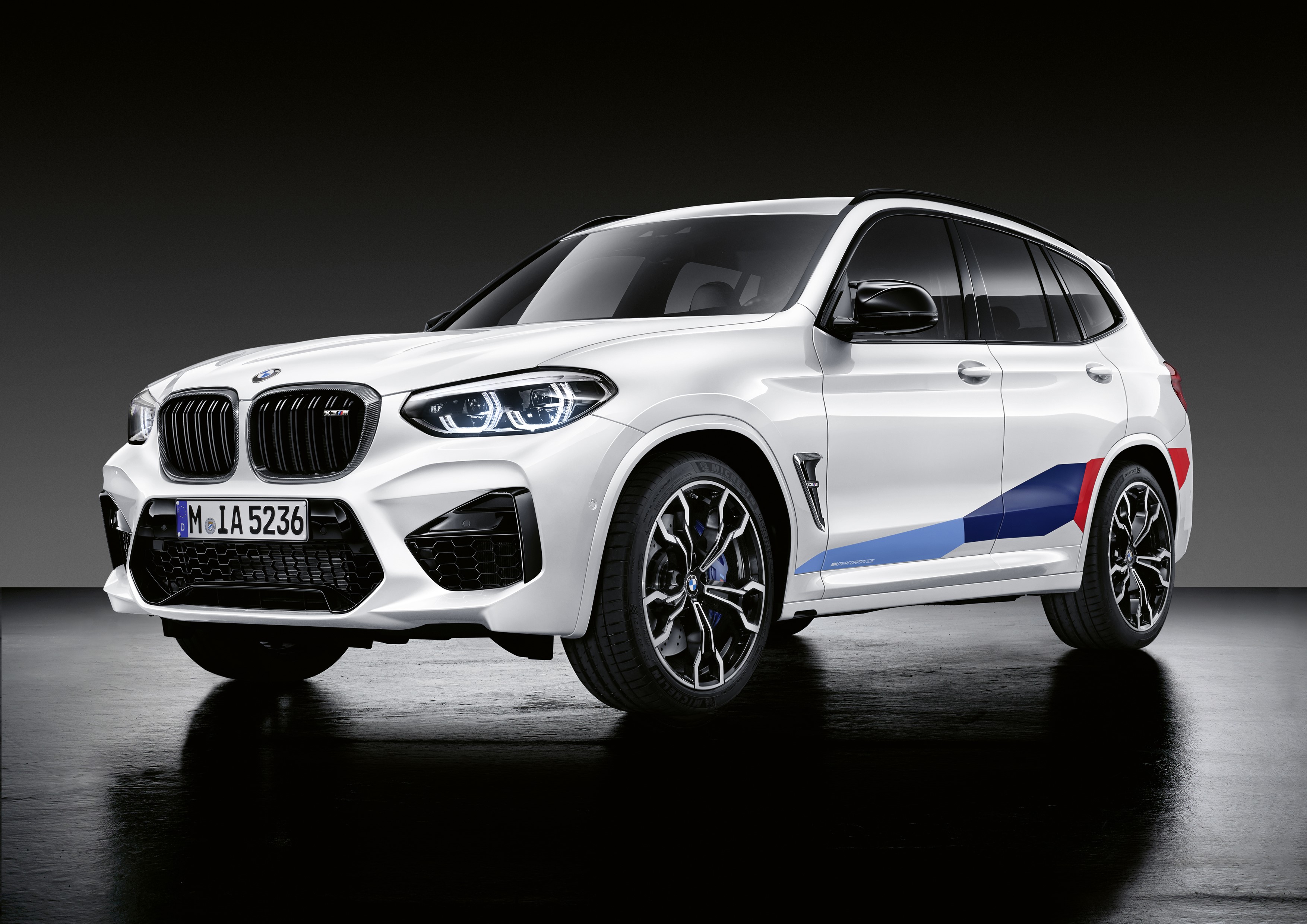 White BMW X3 M Crossover with M Performance Parts HD Wallpaper