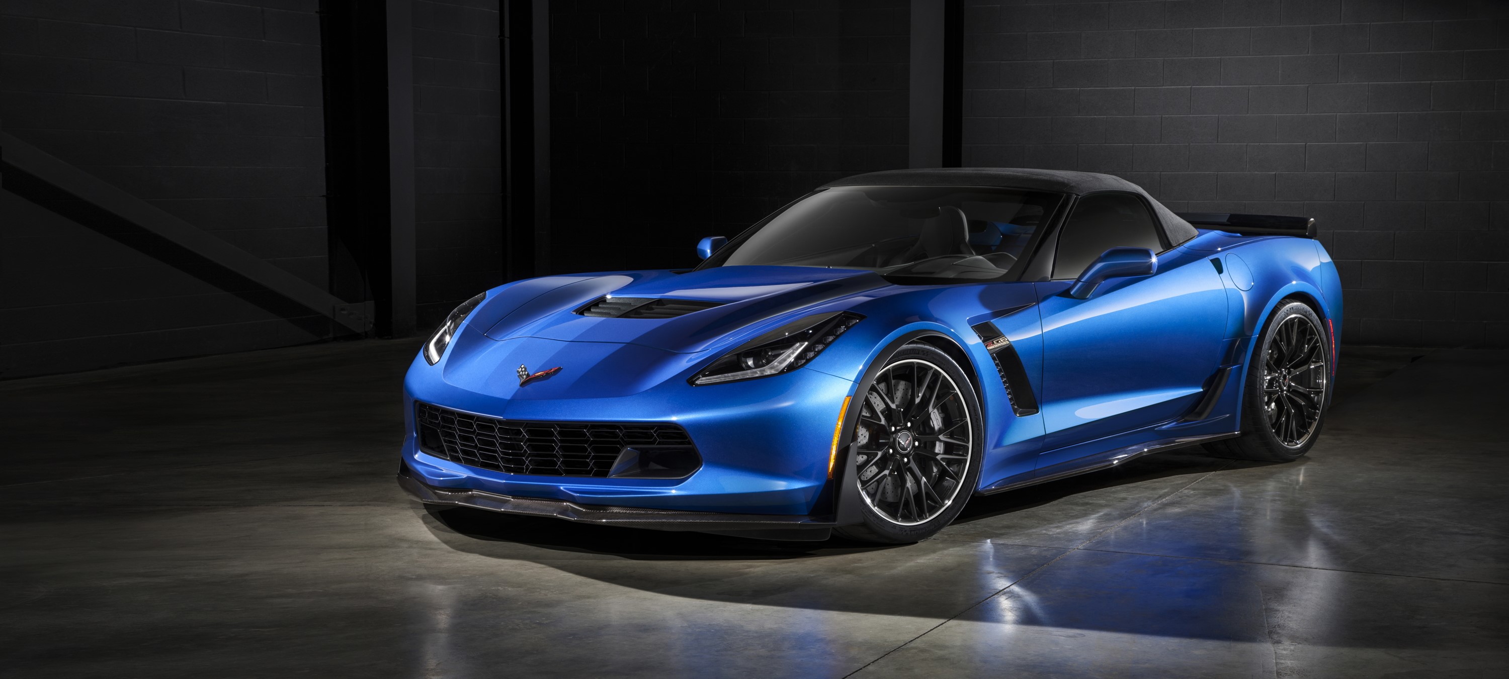 Blue Chevrolet Corvette Z06 HD Wallpaper