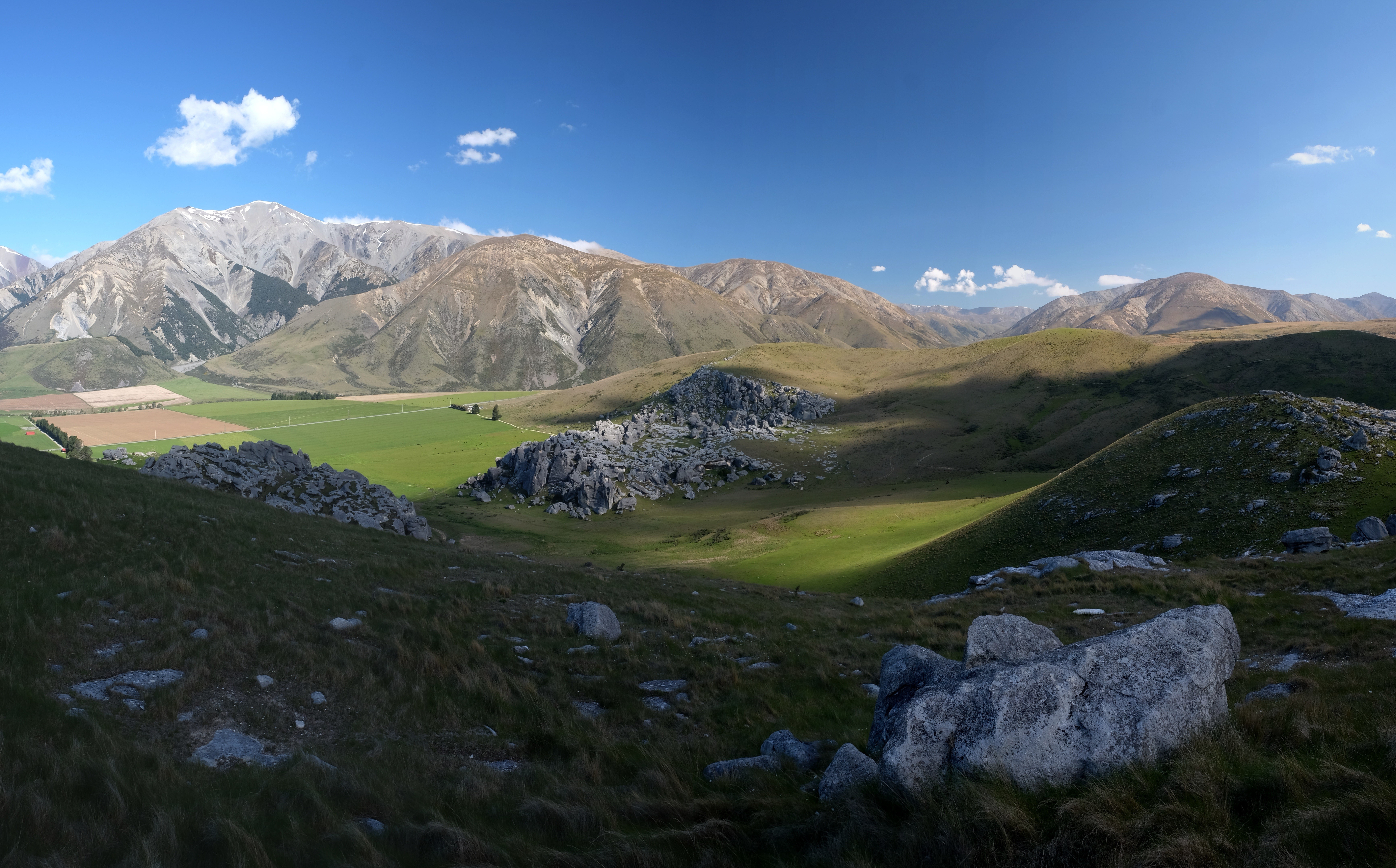Castle Hill New Zealand Mountains and Stones HD Wallpaper