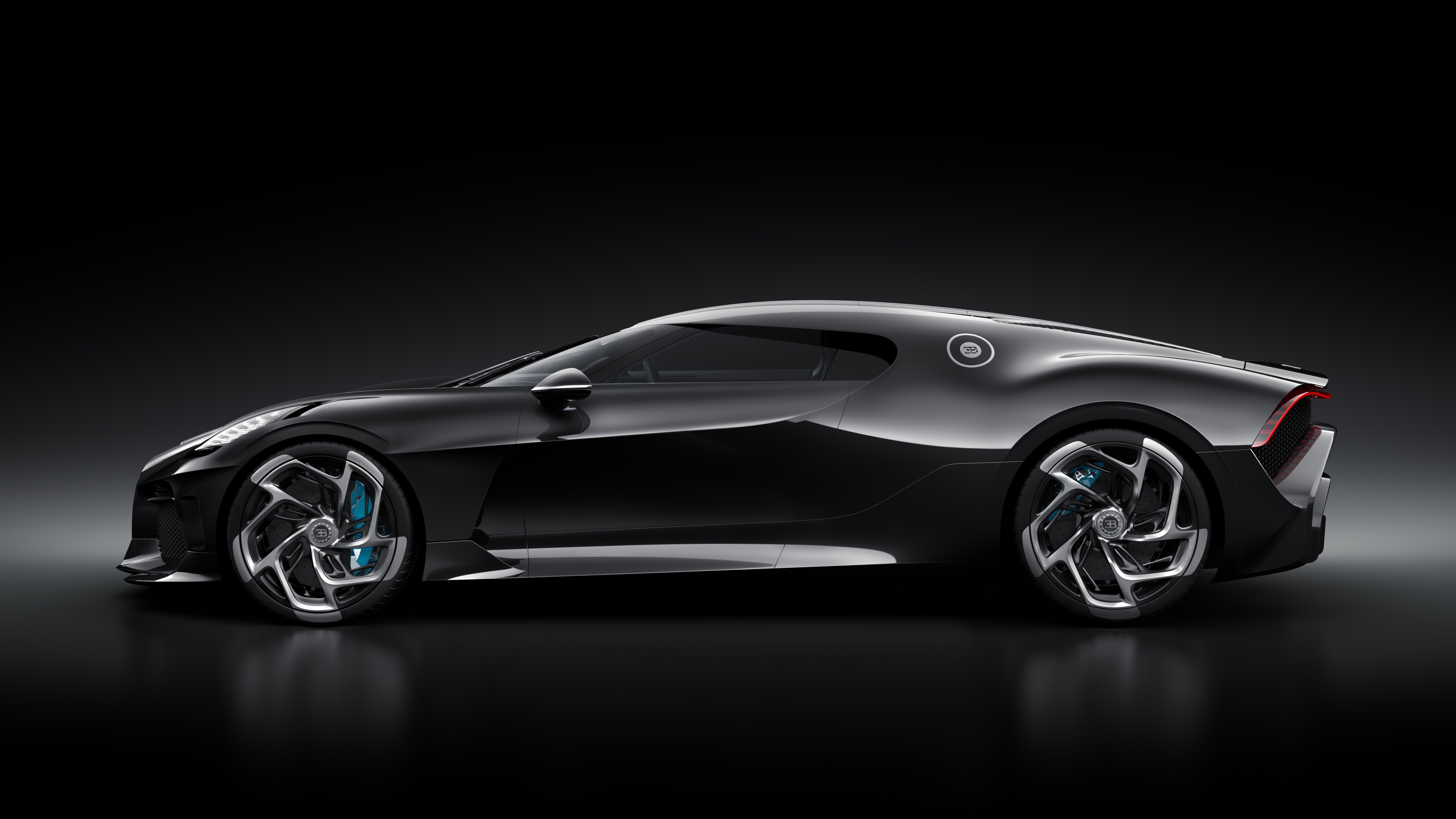 Bugatti La Voiture Noire side view HD Wallpaper