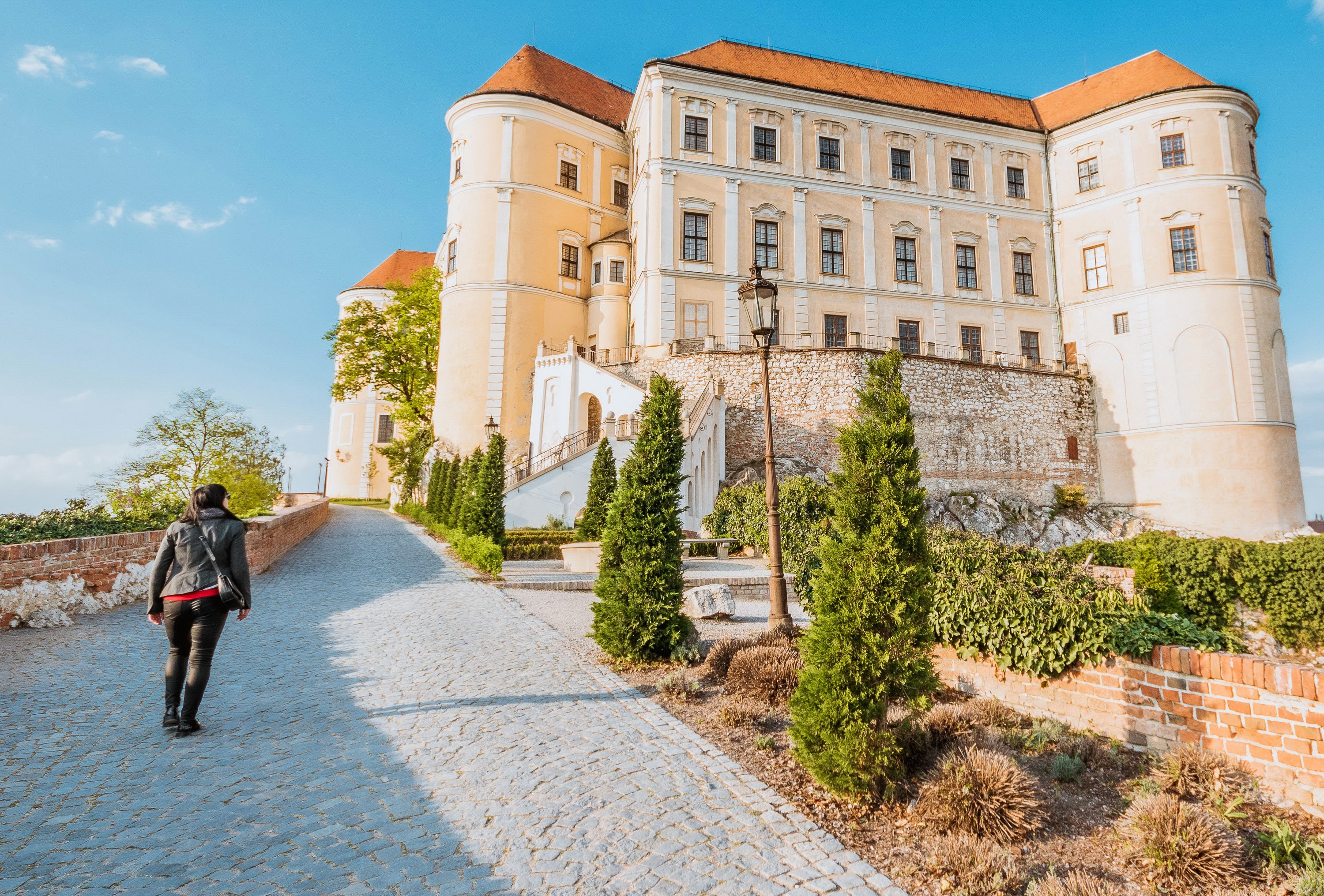 Mikulov Castle in Southern Moravia, Czech Republic HD Wallpaper