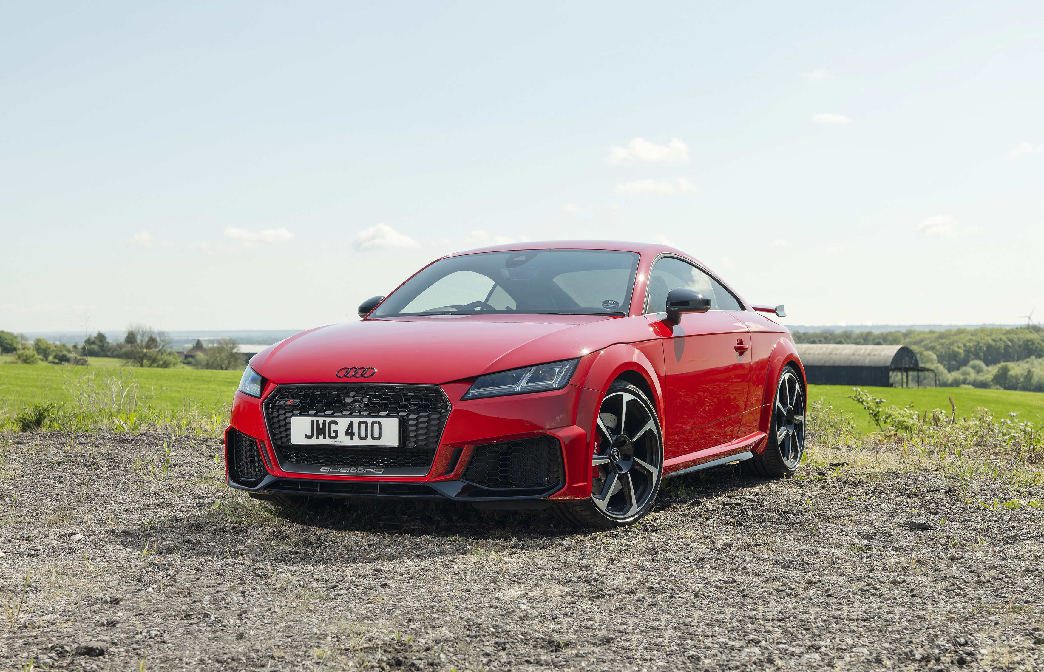 Red Audi TT RS Quattro Coupe HD Wallpaper