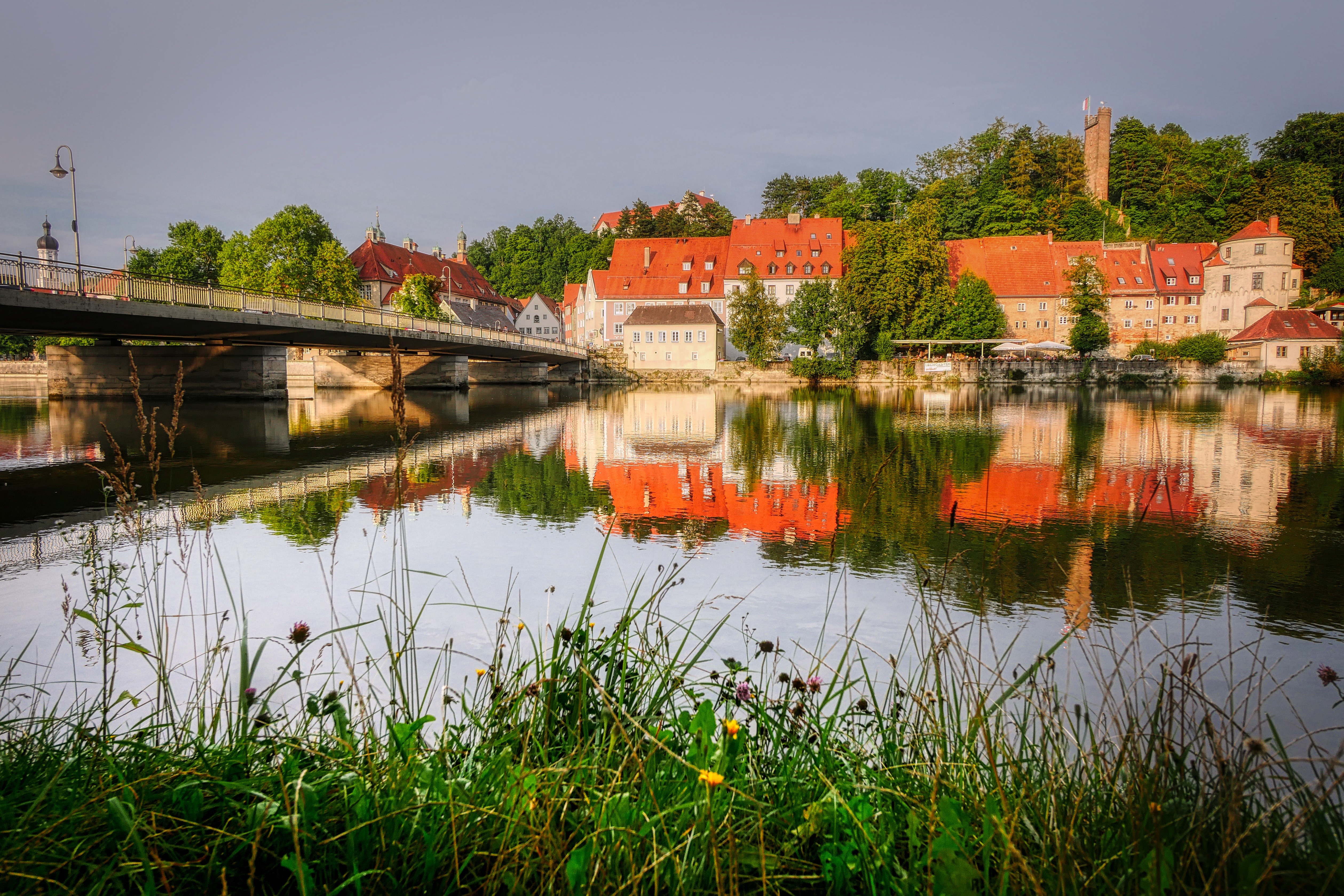Landsberg am Lech, Lech River, Germany HD Wallpaper
