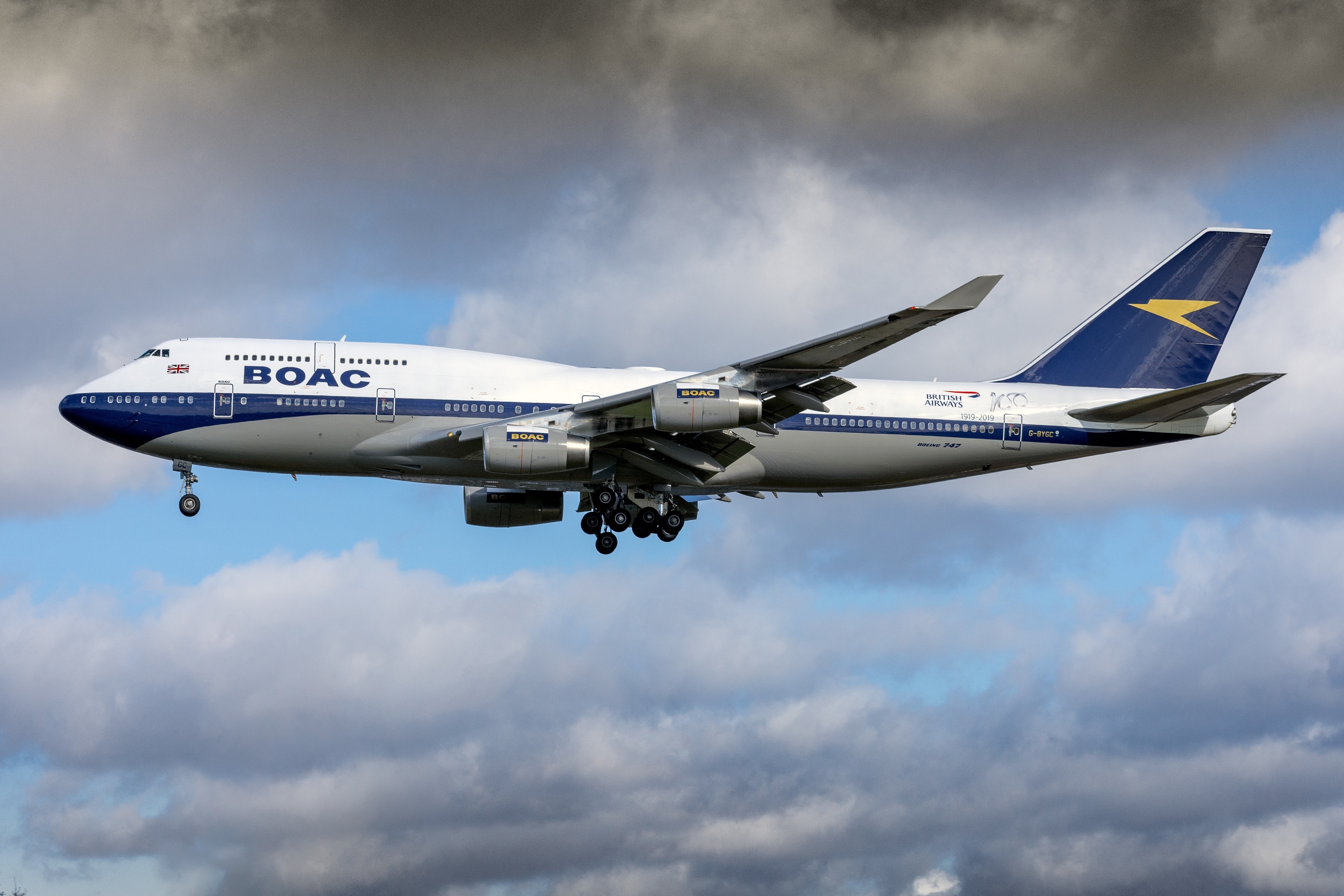 Boeing 747-400 BOAC British Airways airplane HD Wallpaper