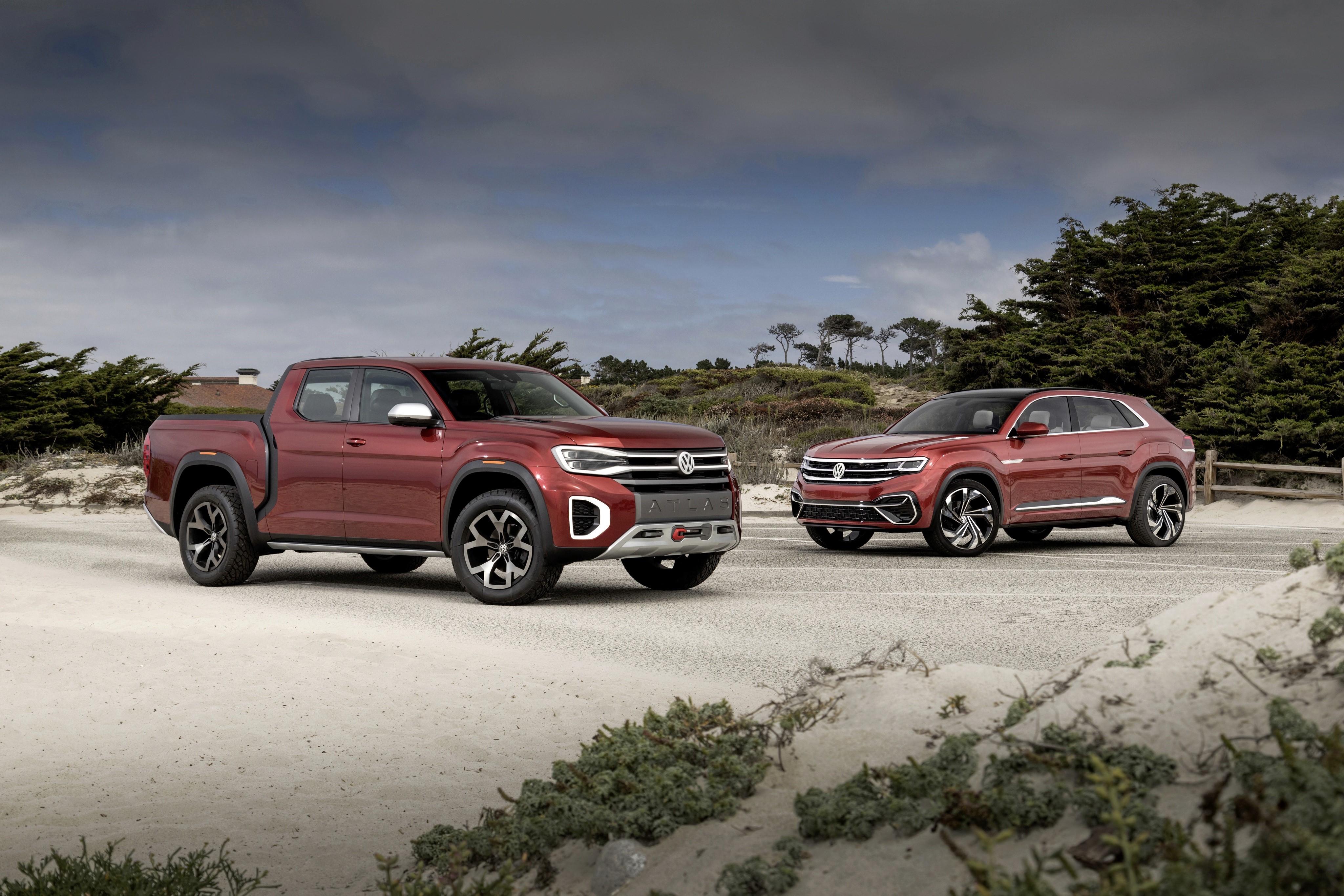 Volkswagen Atlas Tanoak Concept and Atlas Cross Sport HD Wallpaper