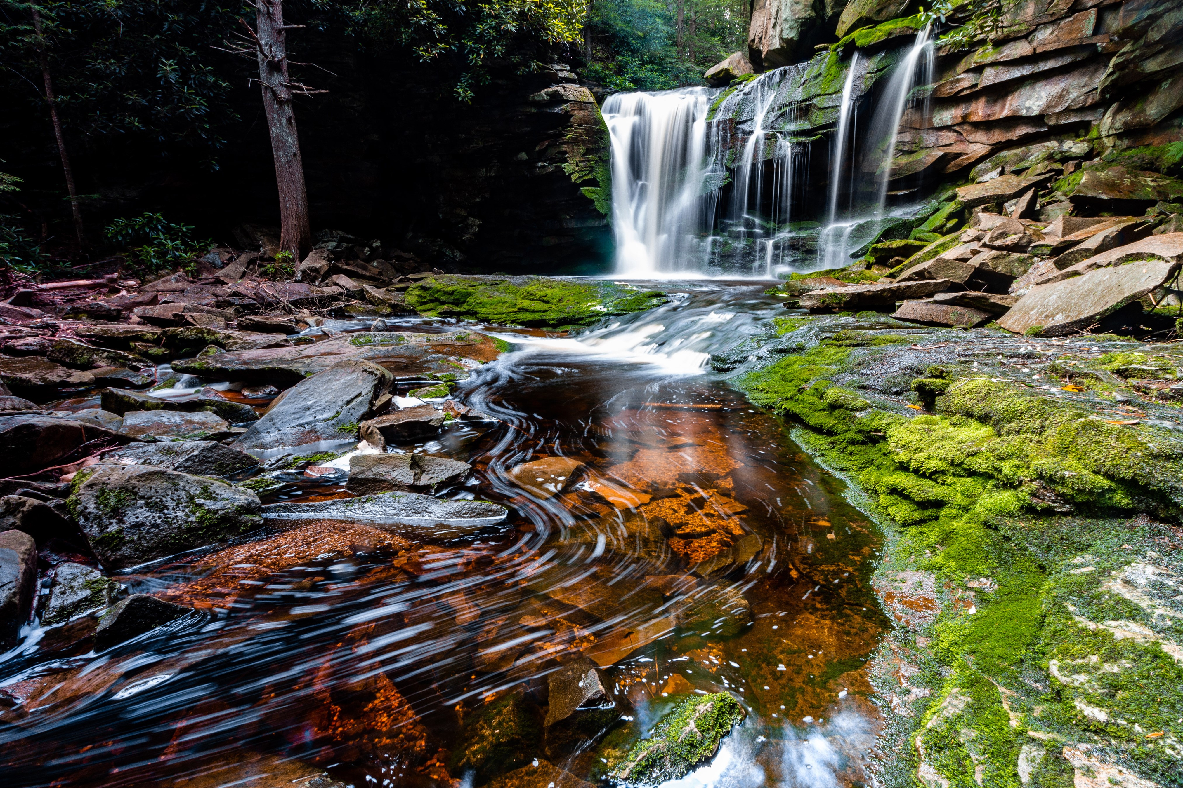Waterfall in West Virginia, USA HD Wallpaper