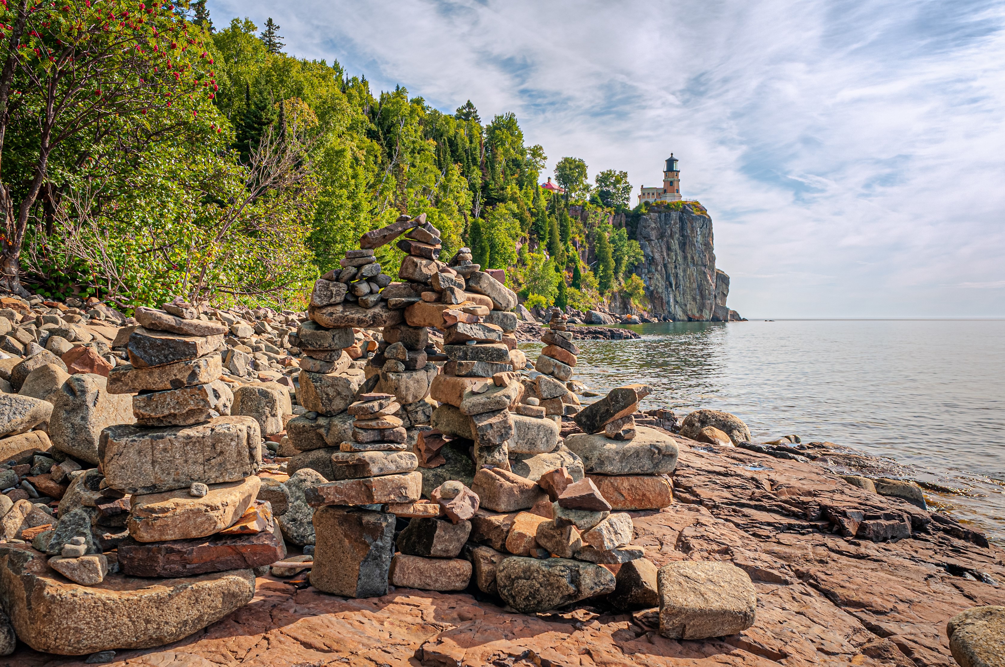 Split Rock Lighthouse State Park, Lake Superior Coast HD Wallpaper
