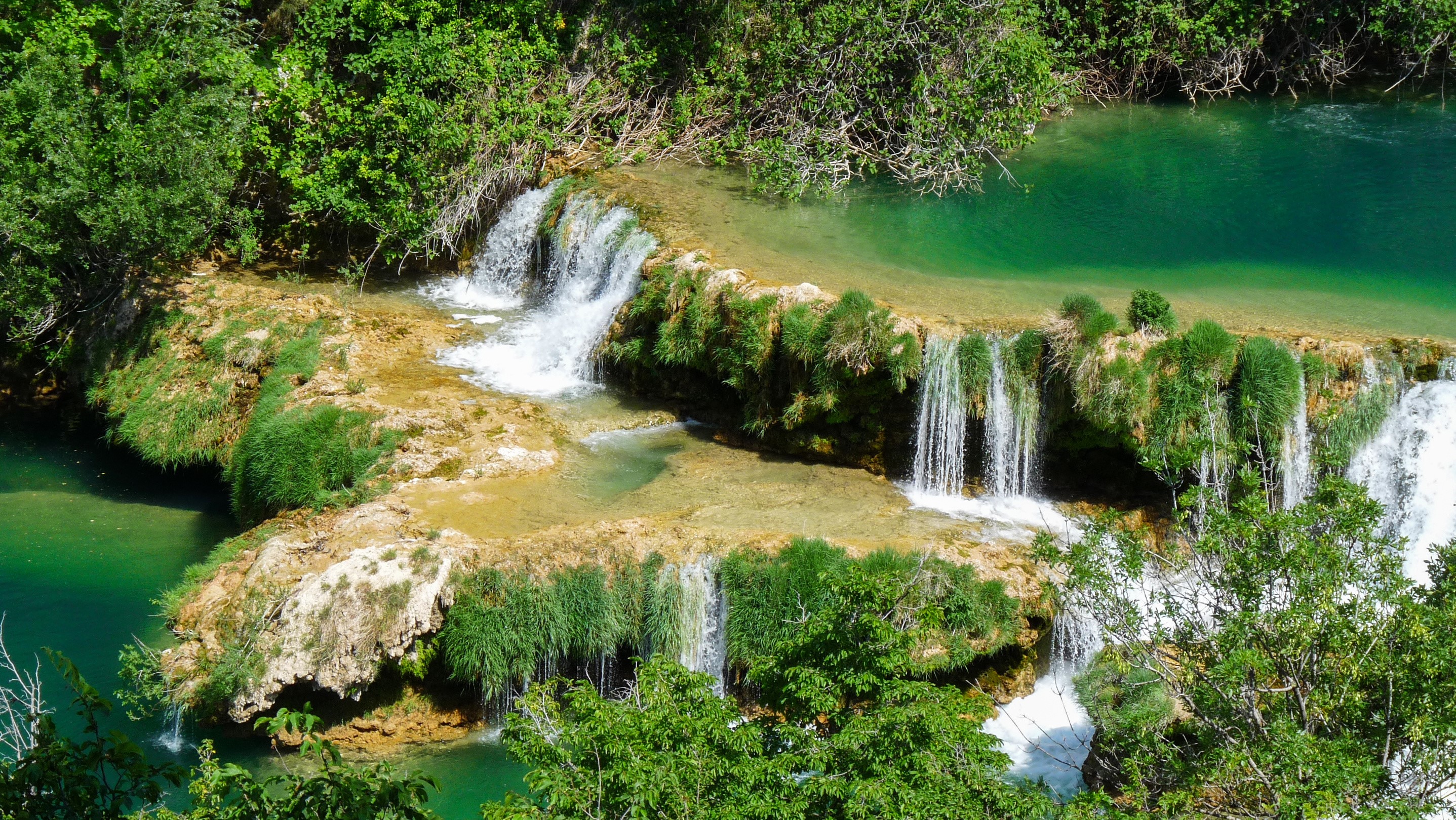Waterfalls in Krka National Park, Croatia HD Wallpaper