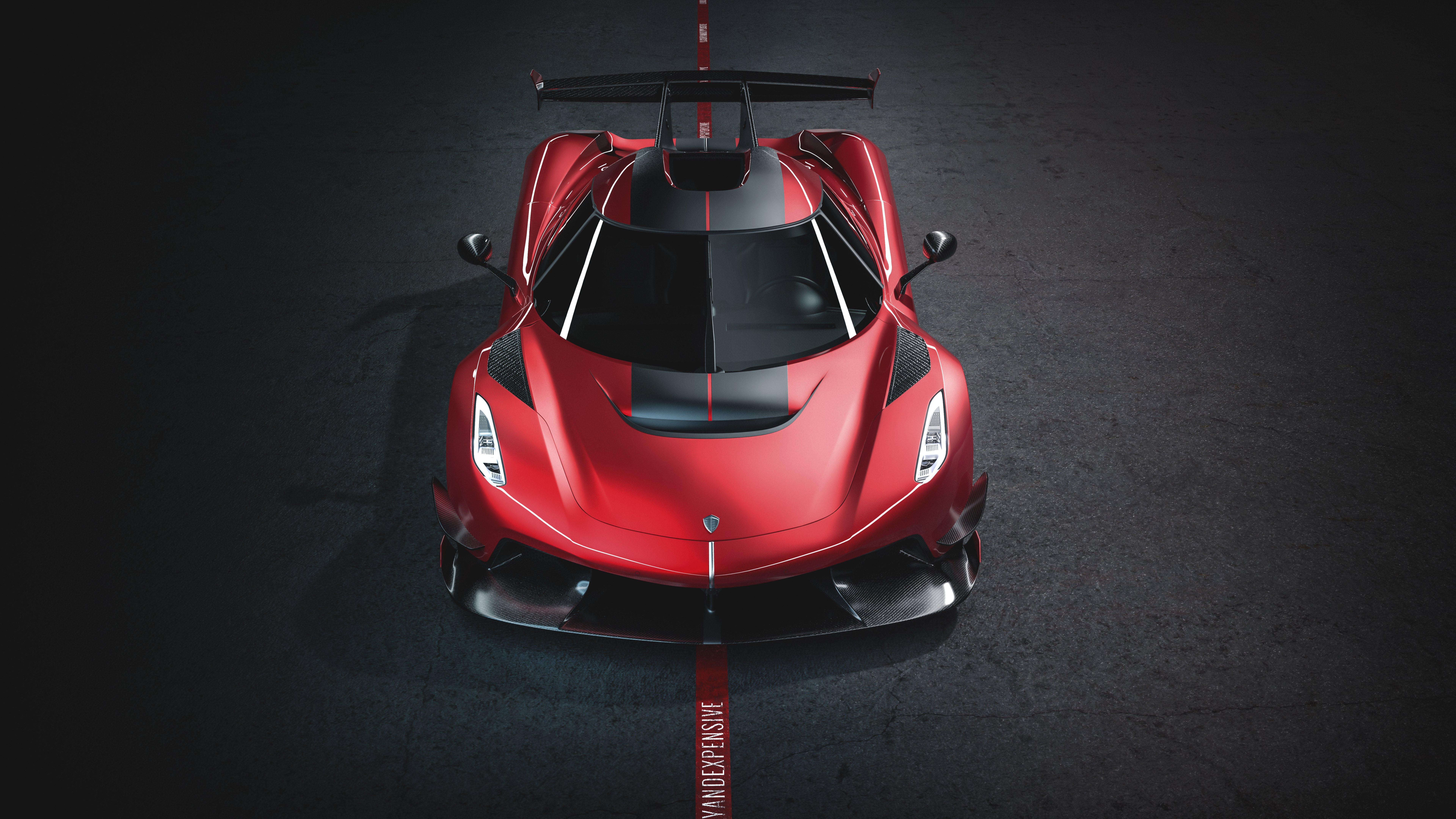 Koenigsegg Jesko 1600 Cherry Red Edition from Front HD Wallpaper
