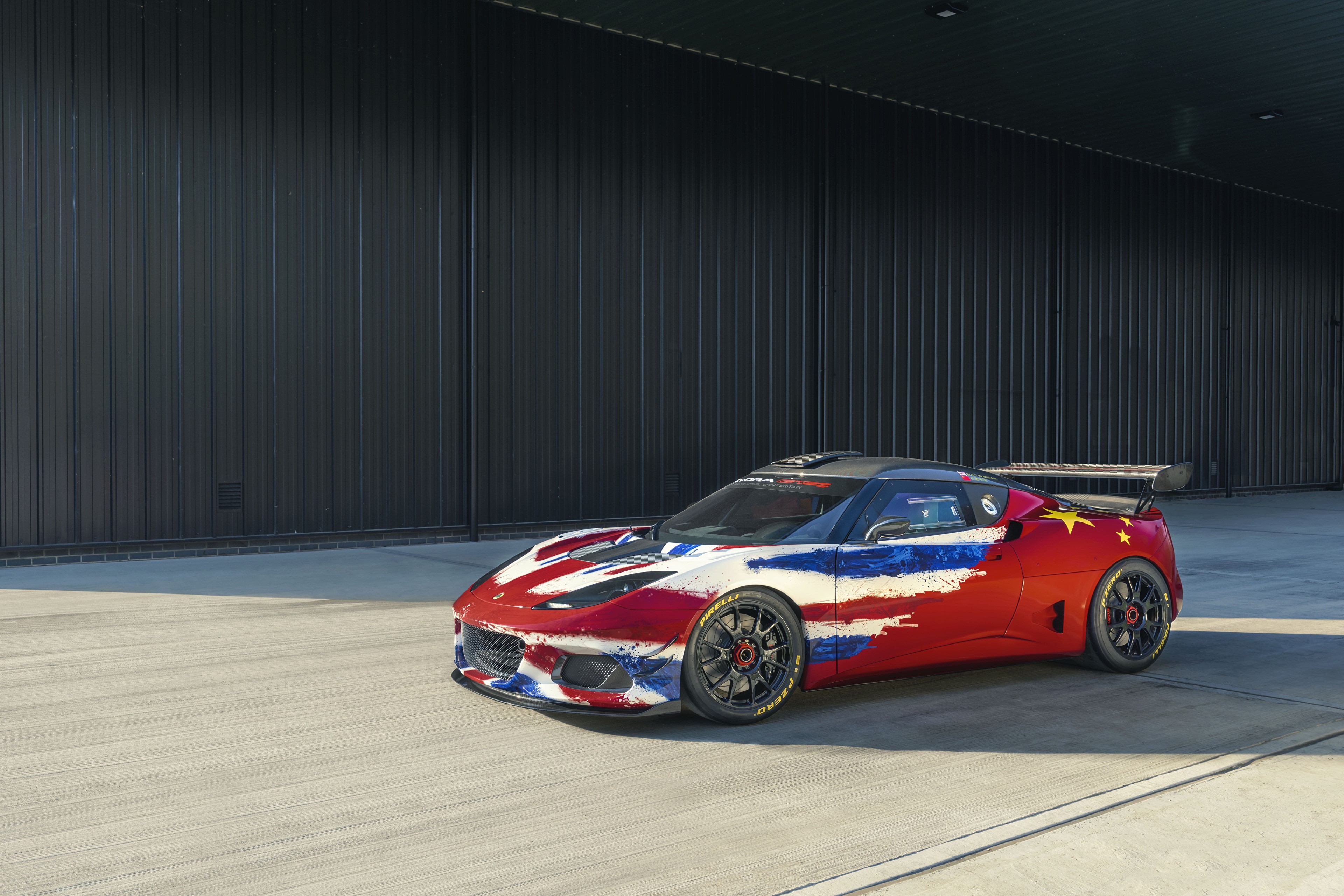 Lotus 2019 Evora GT4 Concept car with custom livery HD Wallpaper