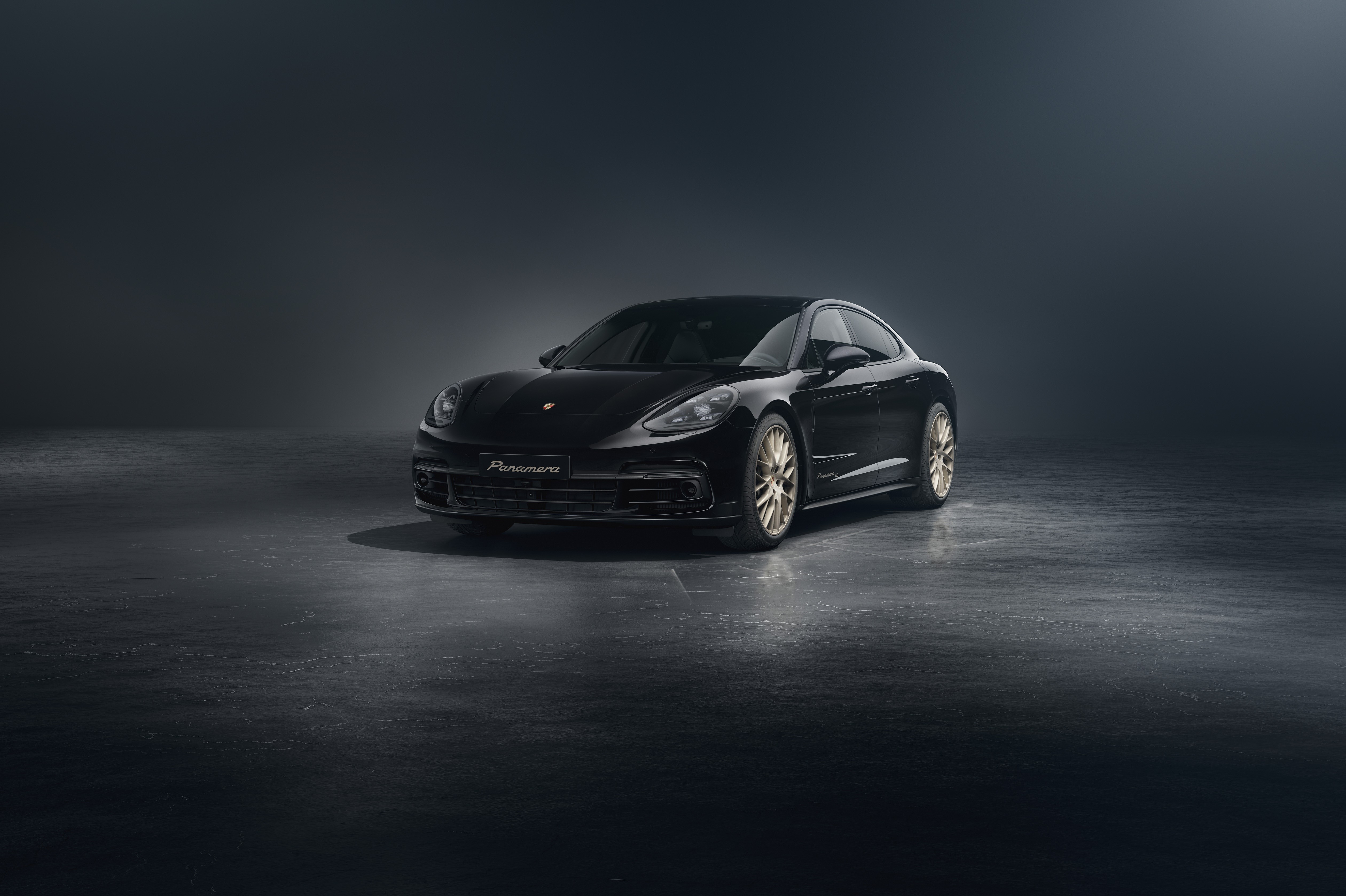 Black Porsche Panamera 2019 10 Year Edition HD Wallpaper