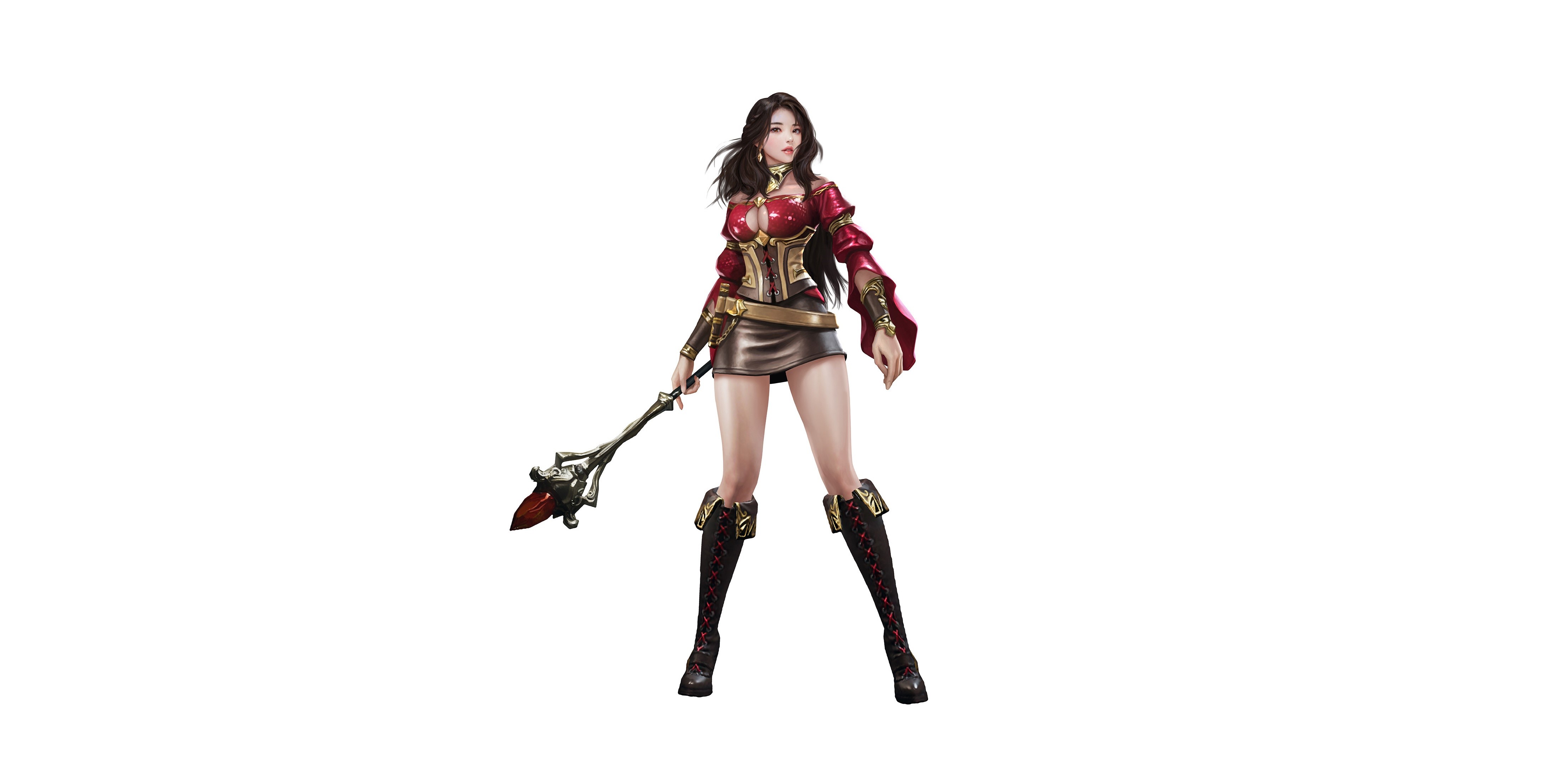 Kiprosa Mage with Staff from Archeage Begins HD Wallpaper