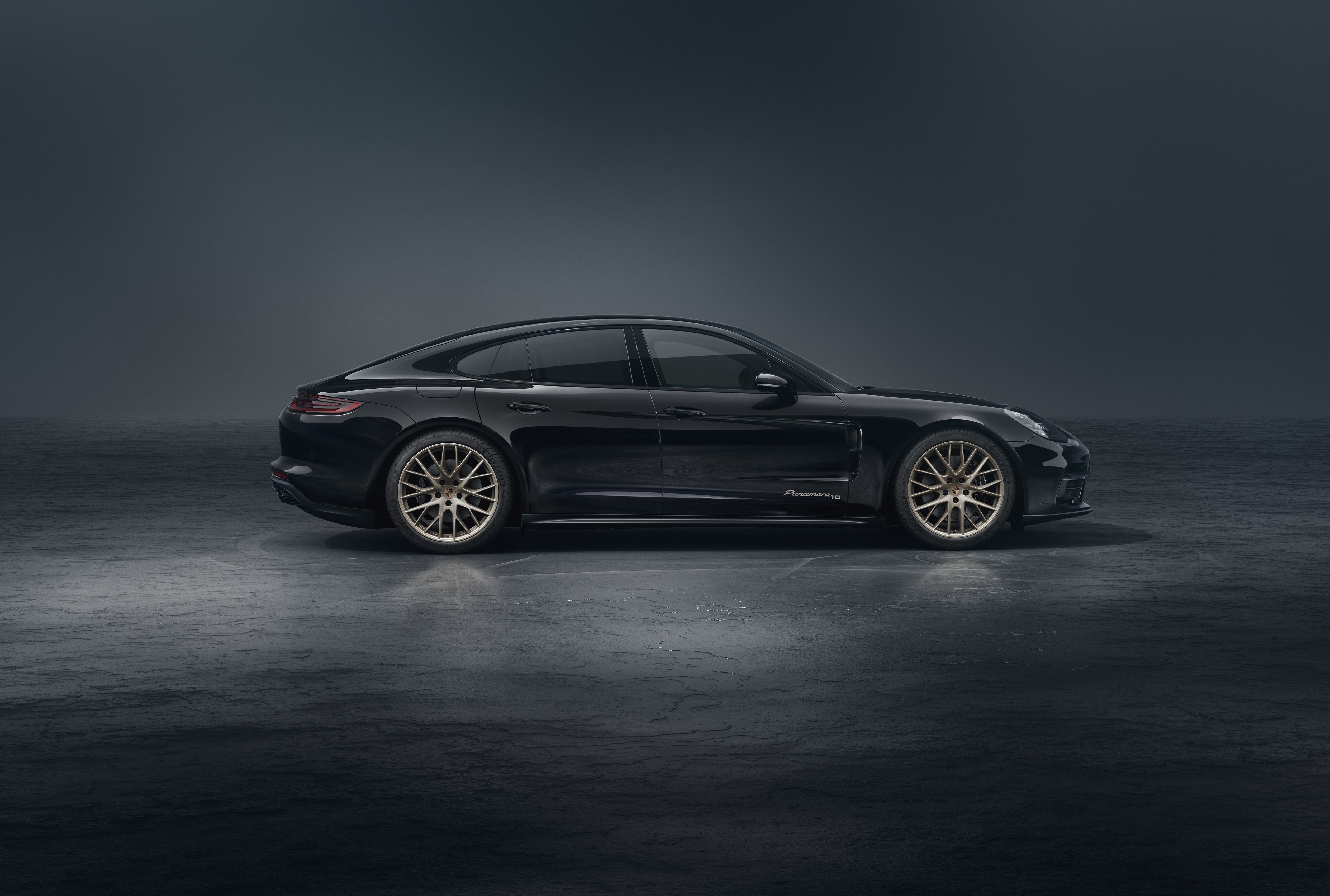 Black Porsche Panamera 2019 10 Year Edition HD Wallpaper