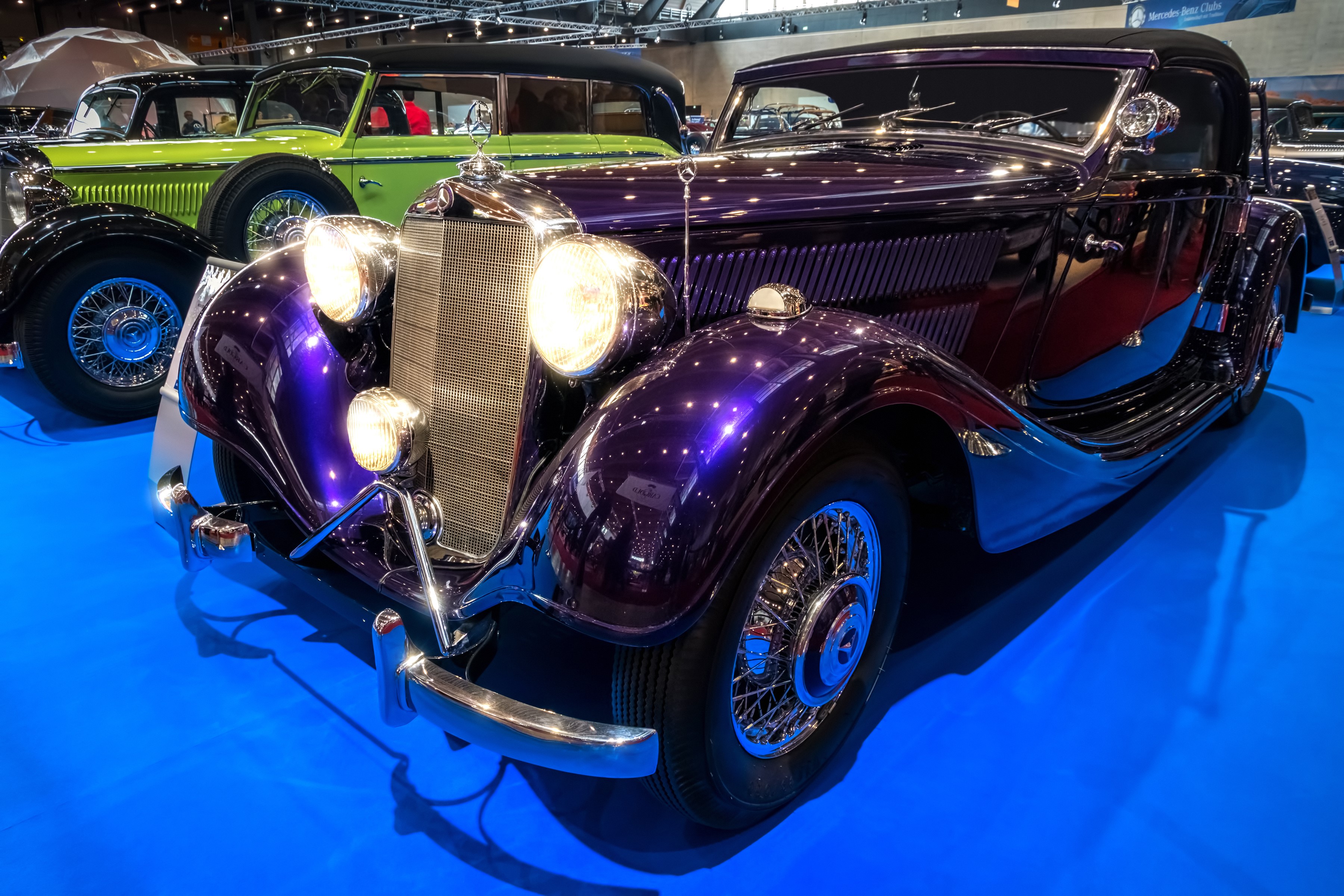 Violet 1938 Mercedes-Benz 320 A convertible HD Wallpaper