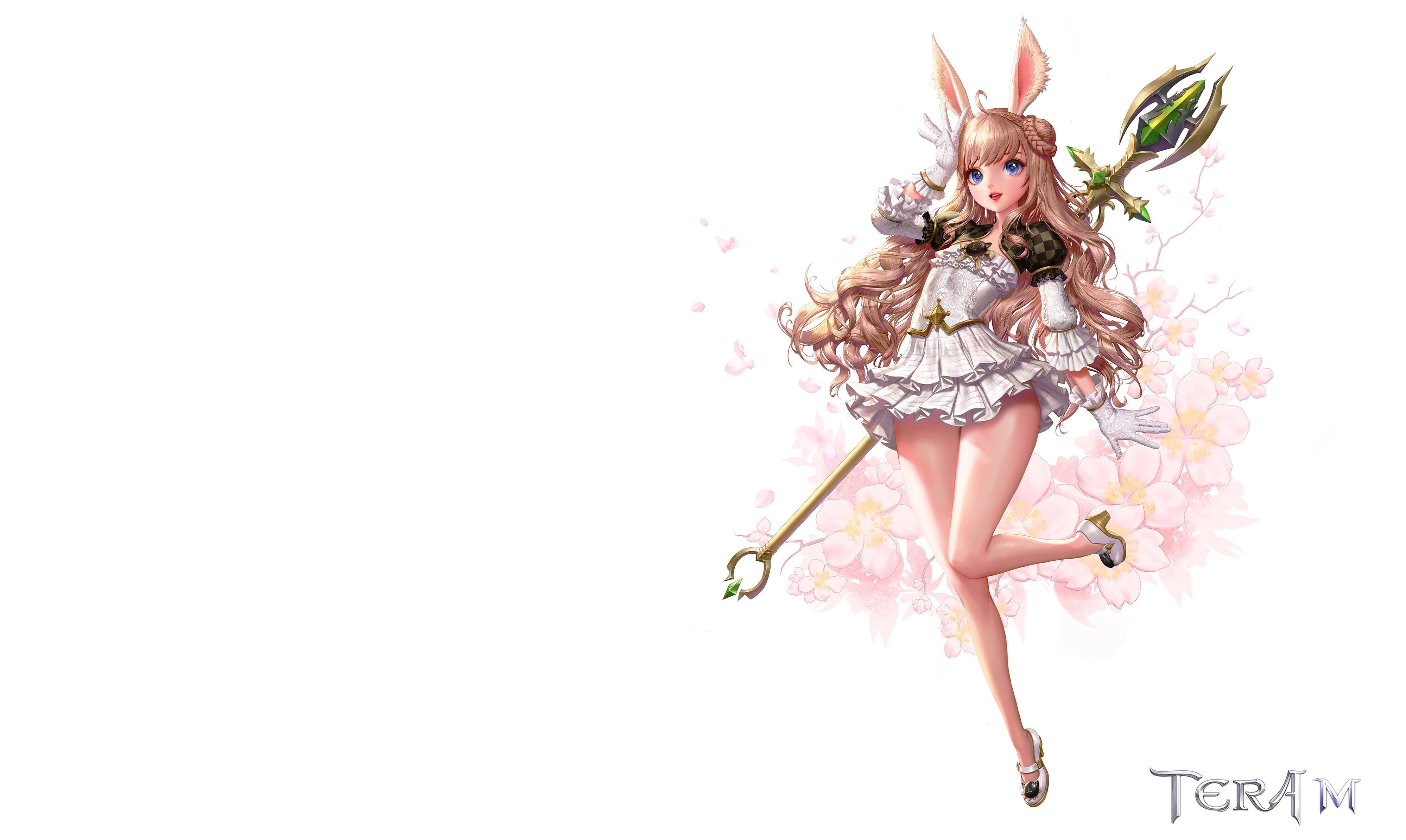 4K TERA M character with Mage Staff HD Wallpaper
