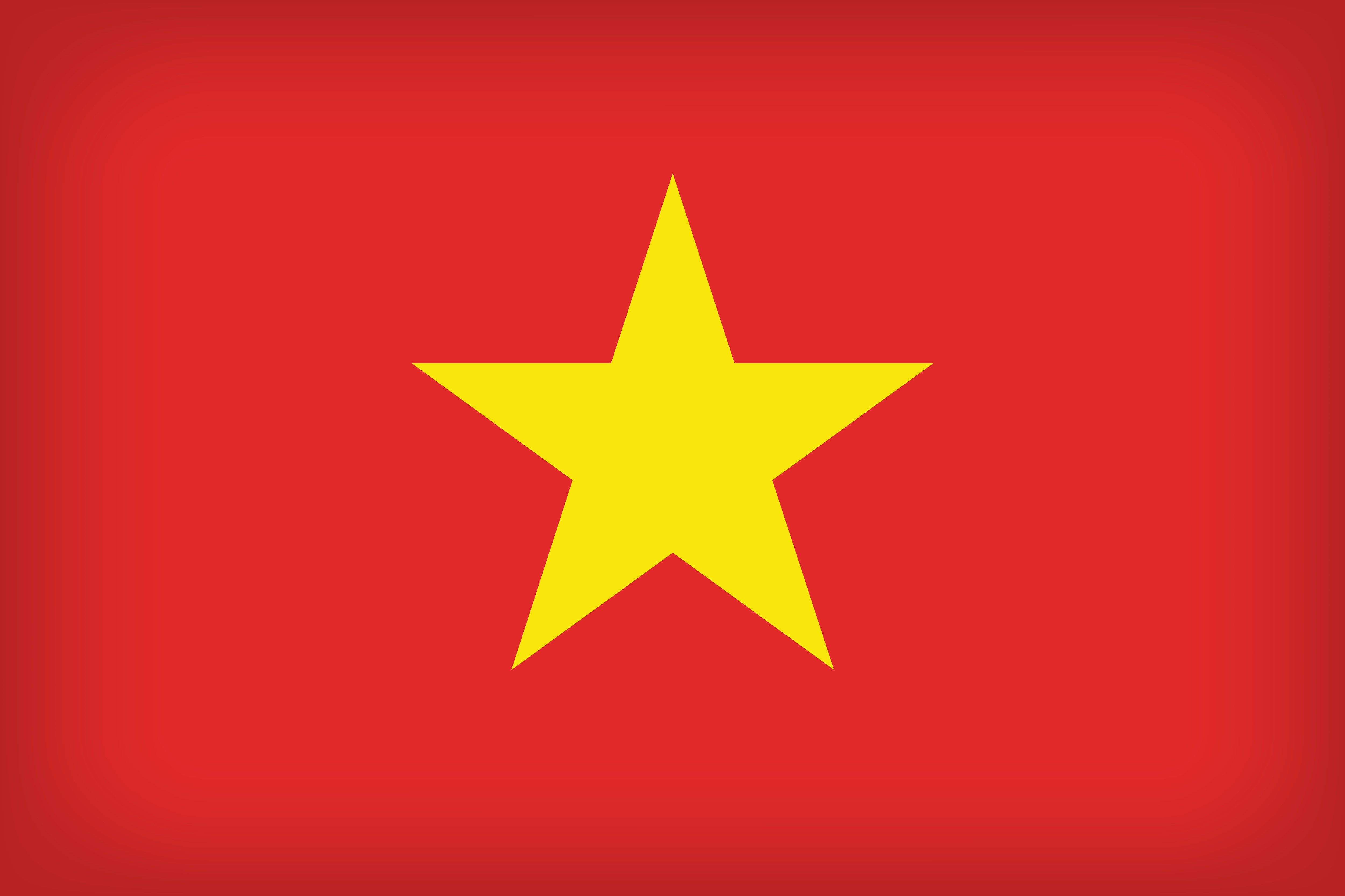 Flag of Vietnam with a yellow star HD Wallpaper