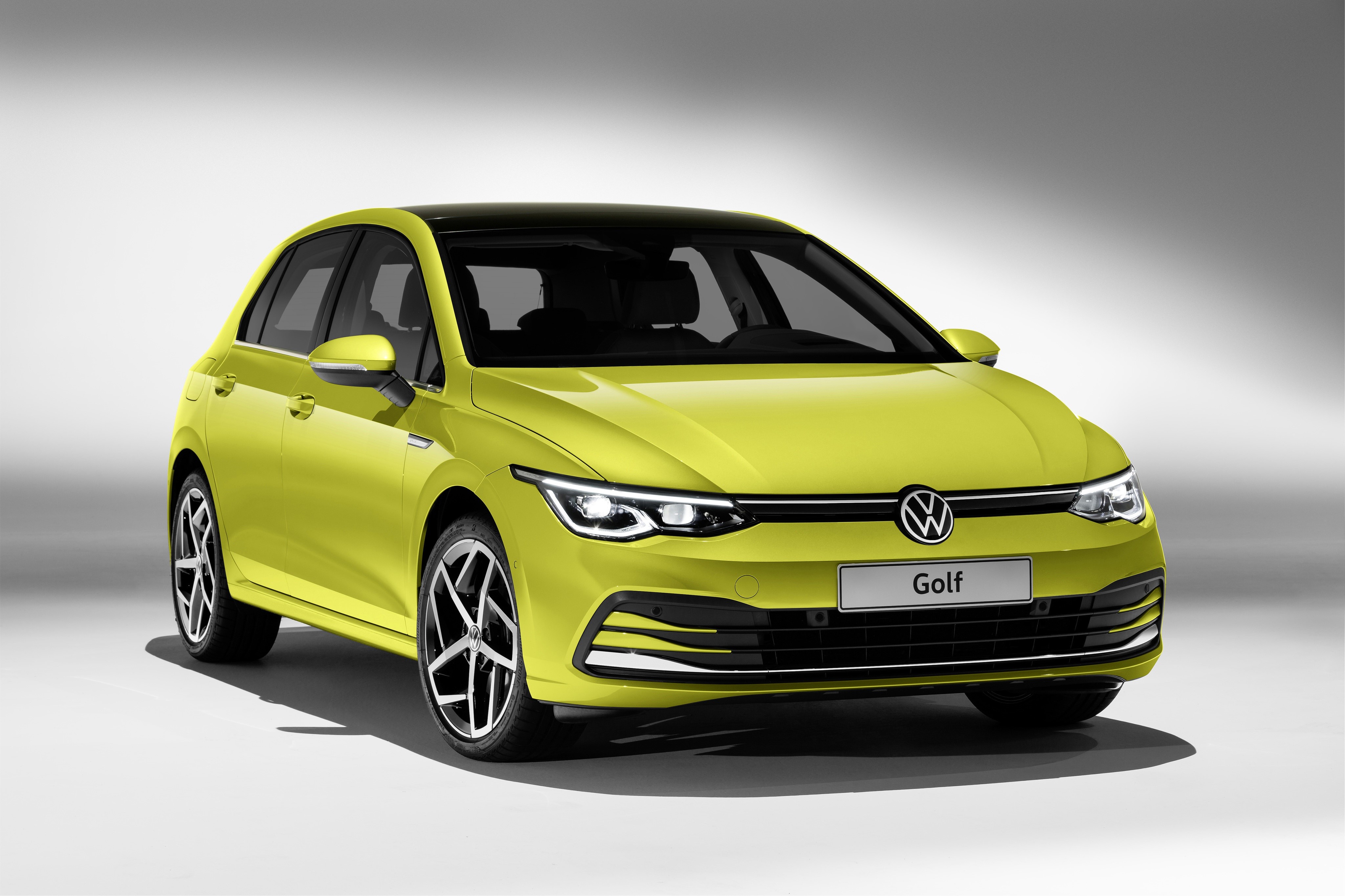 Volkswagen Golf hatchback 2020 Metallic Yellow green HD Wallpaper