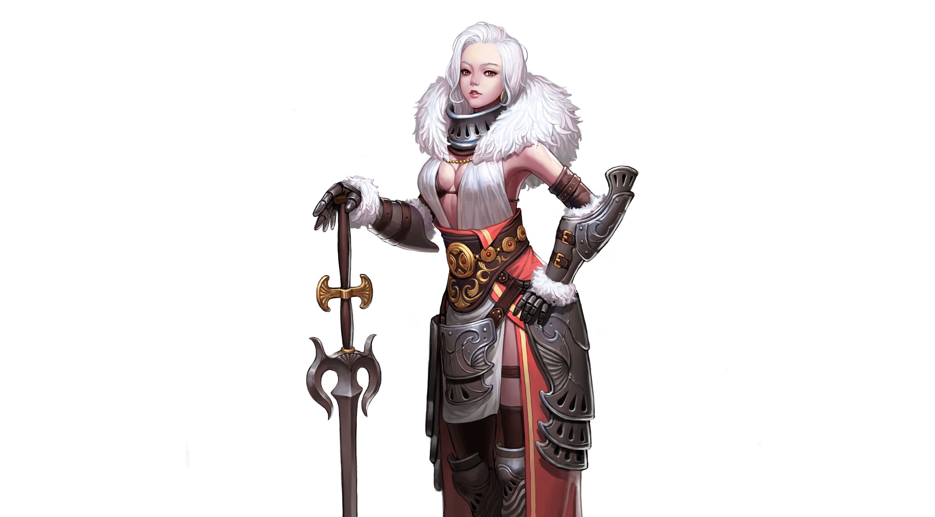 Warrior Queen with Sword HD Wallpaper