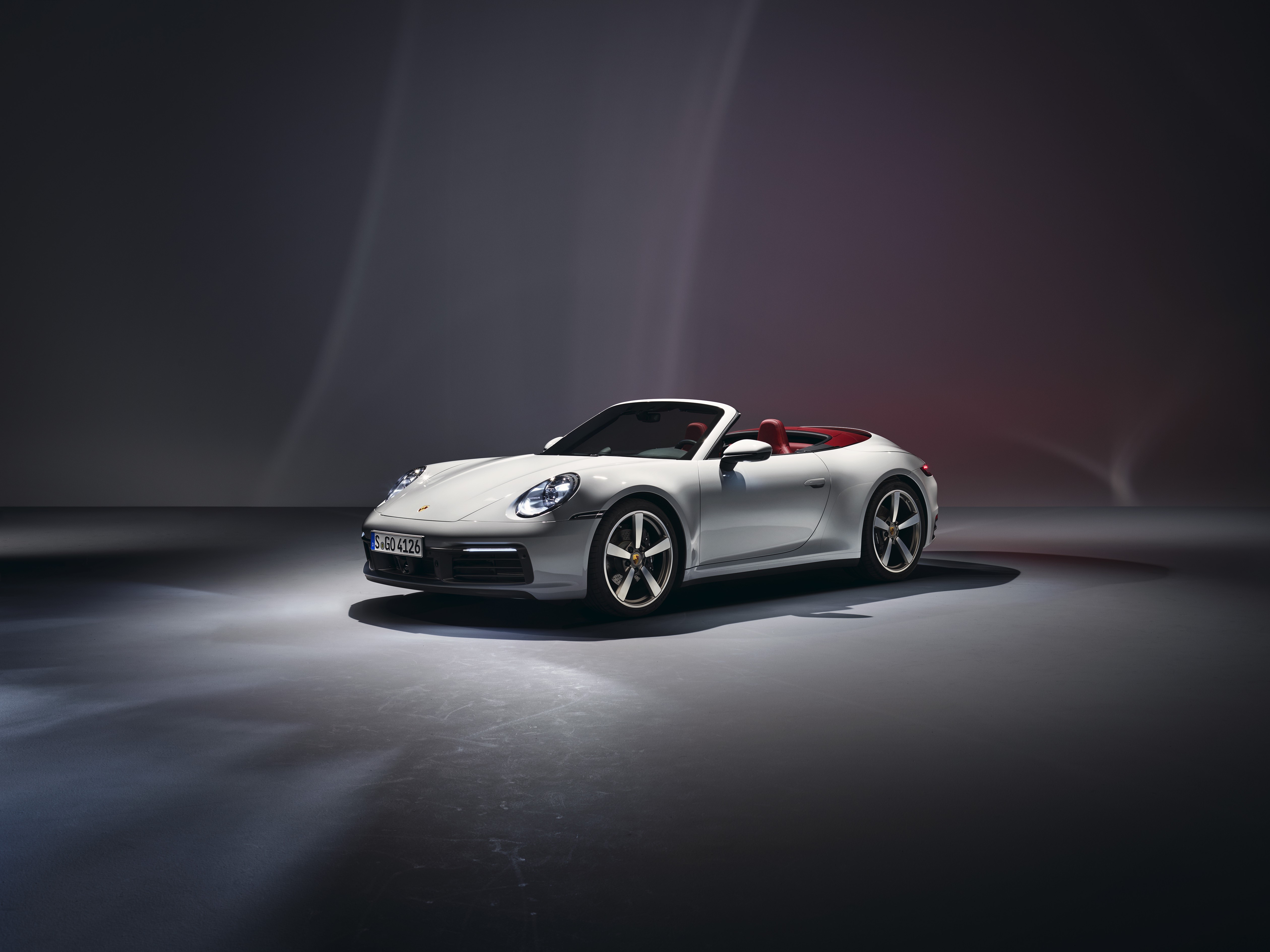 White Porsche 911 Carrera Cabriolet HD Wallpaper