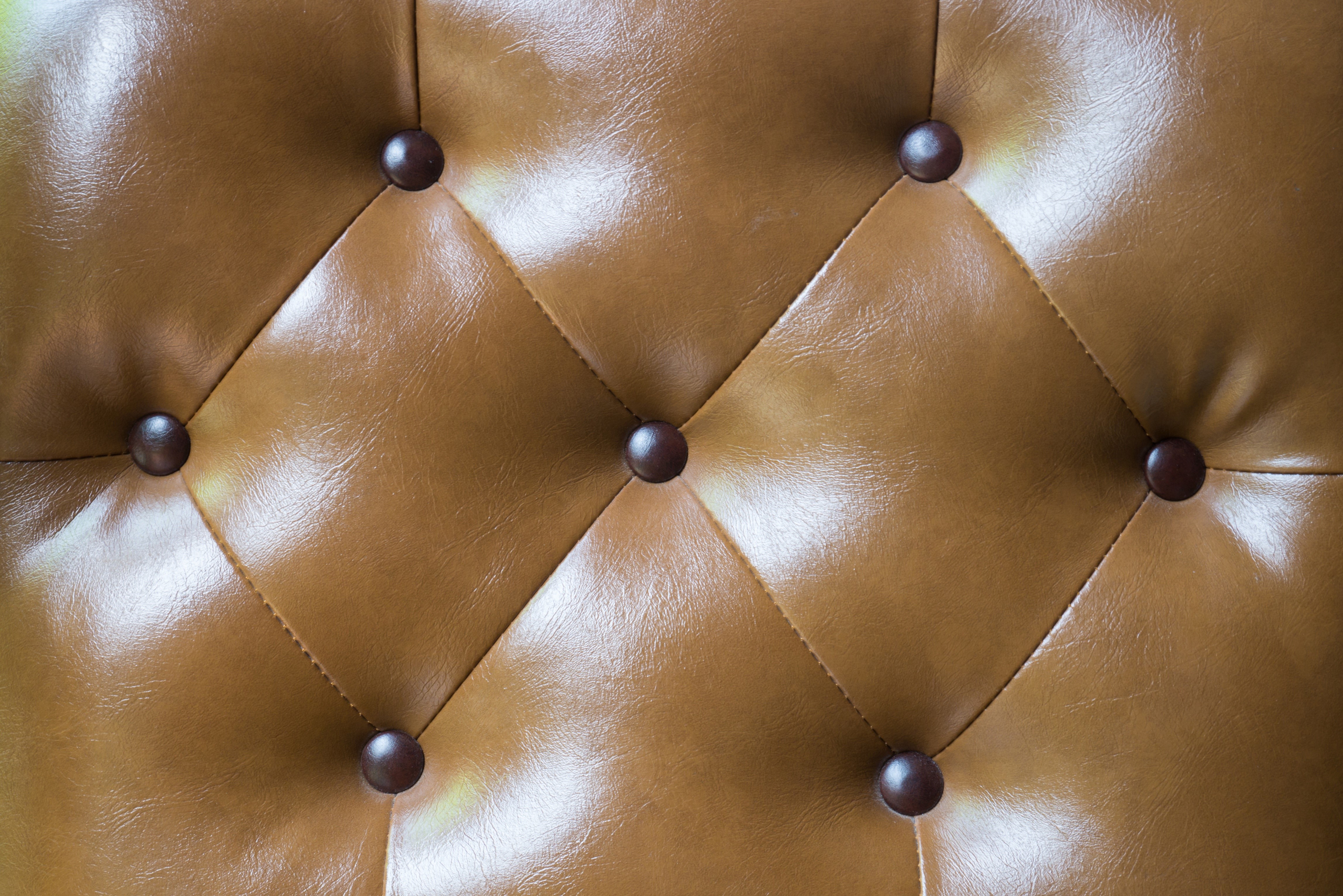 Brown leather tufted upholstery texture HD Wallpaper