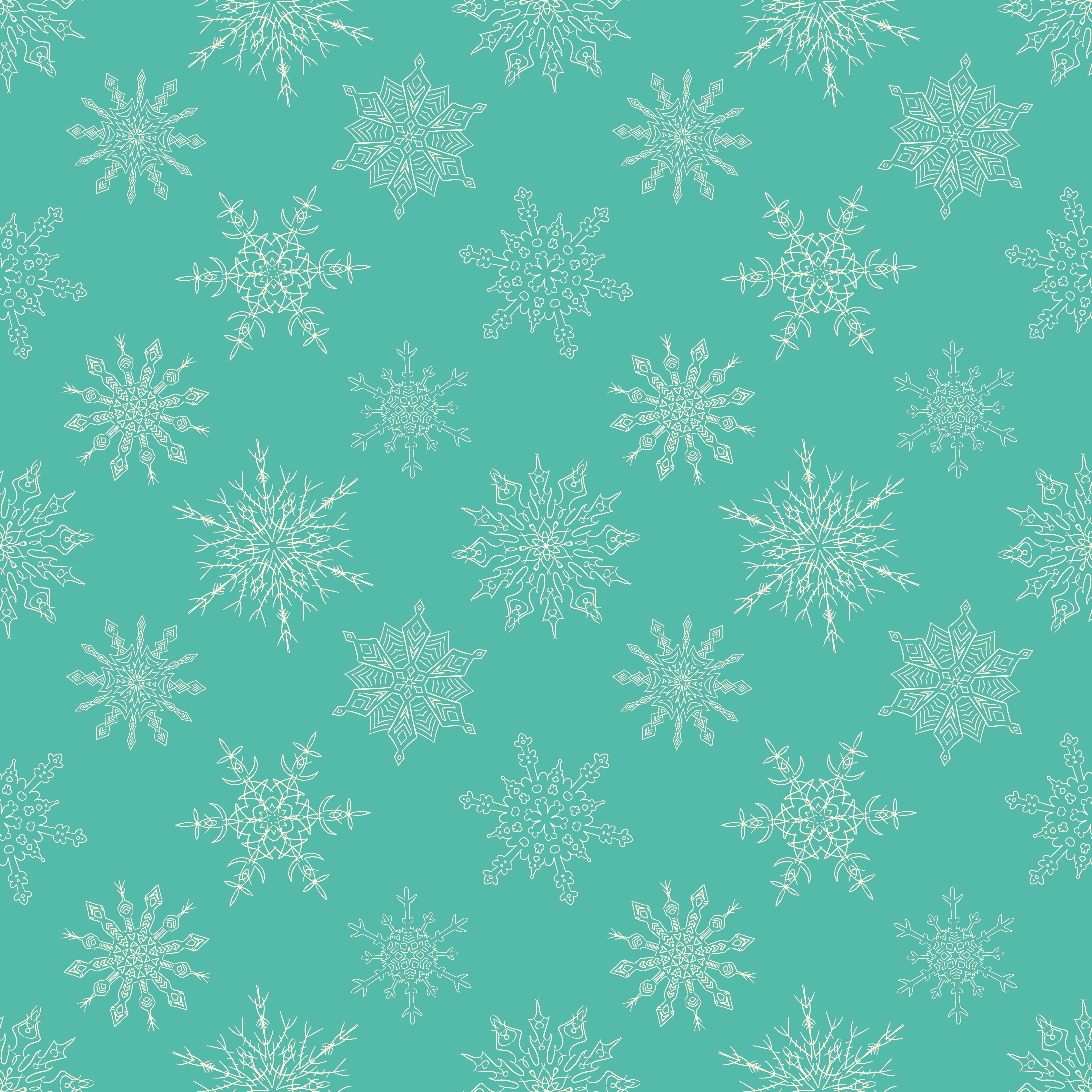 Snowflake Texture Christmas 4K HD Wallpaper