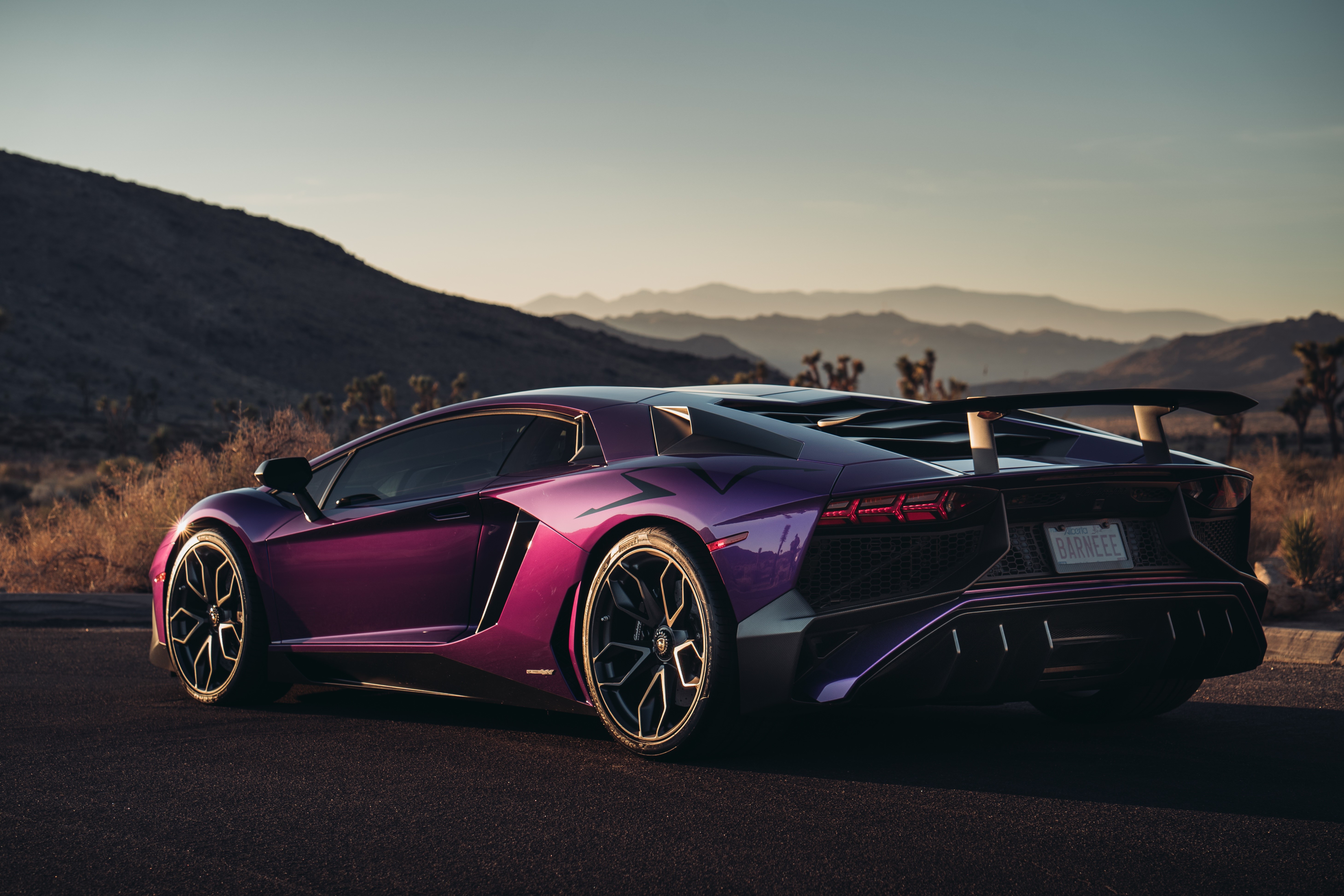 Lamborghini Aventador SV Viola Parsifae HD Wallpaper