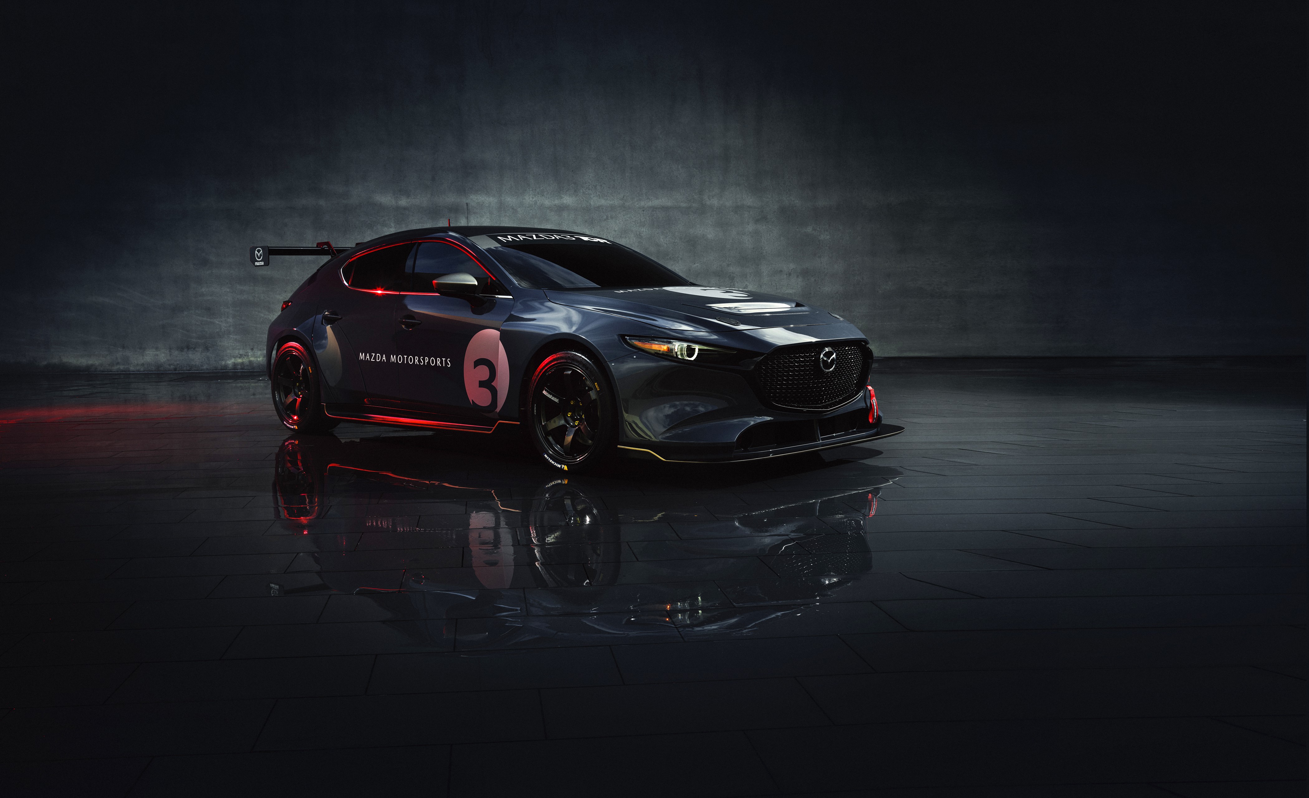 4K 2020 Mazda3 TCR Race Car HD Wallpaper