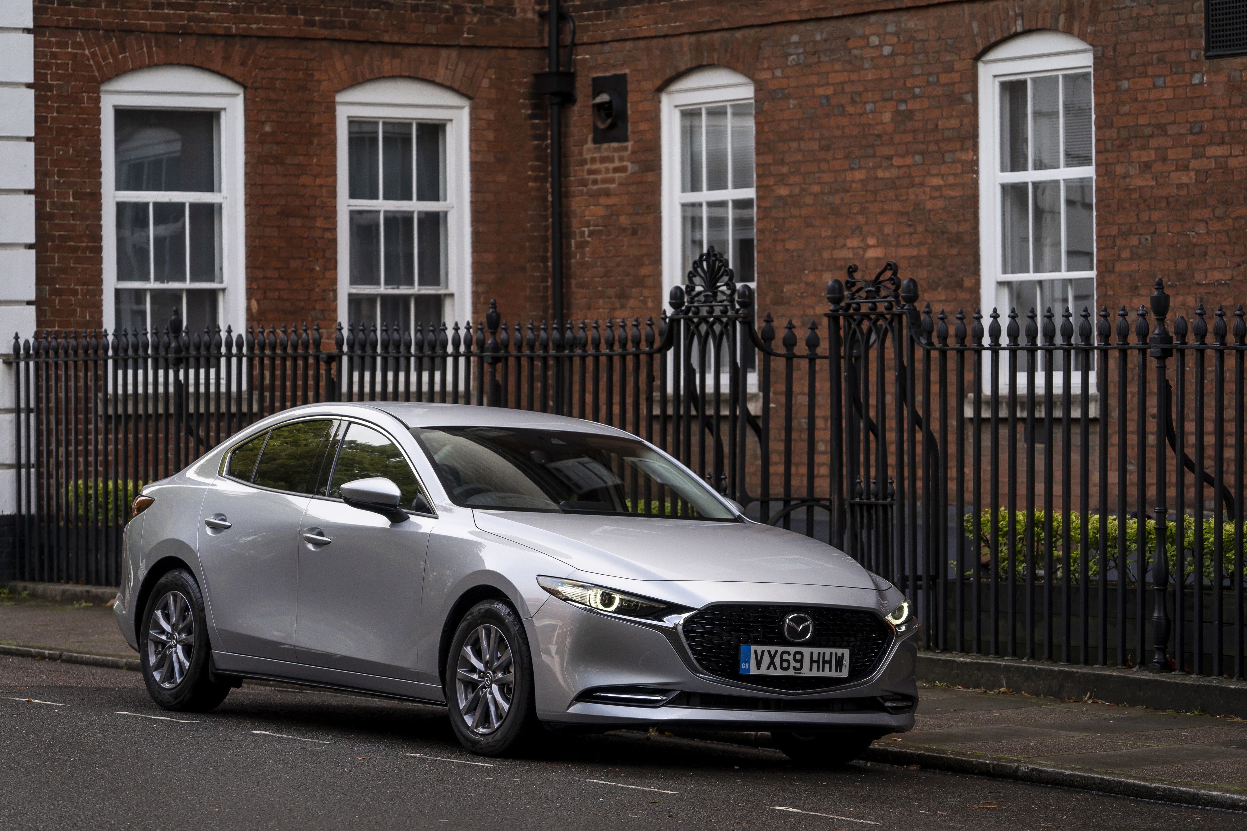 2019 Mazda3 Skyactiv-X Sport Sedan in Silver HD Wallpaper
