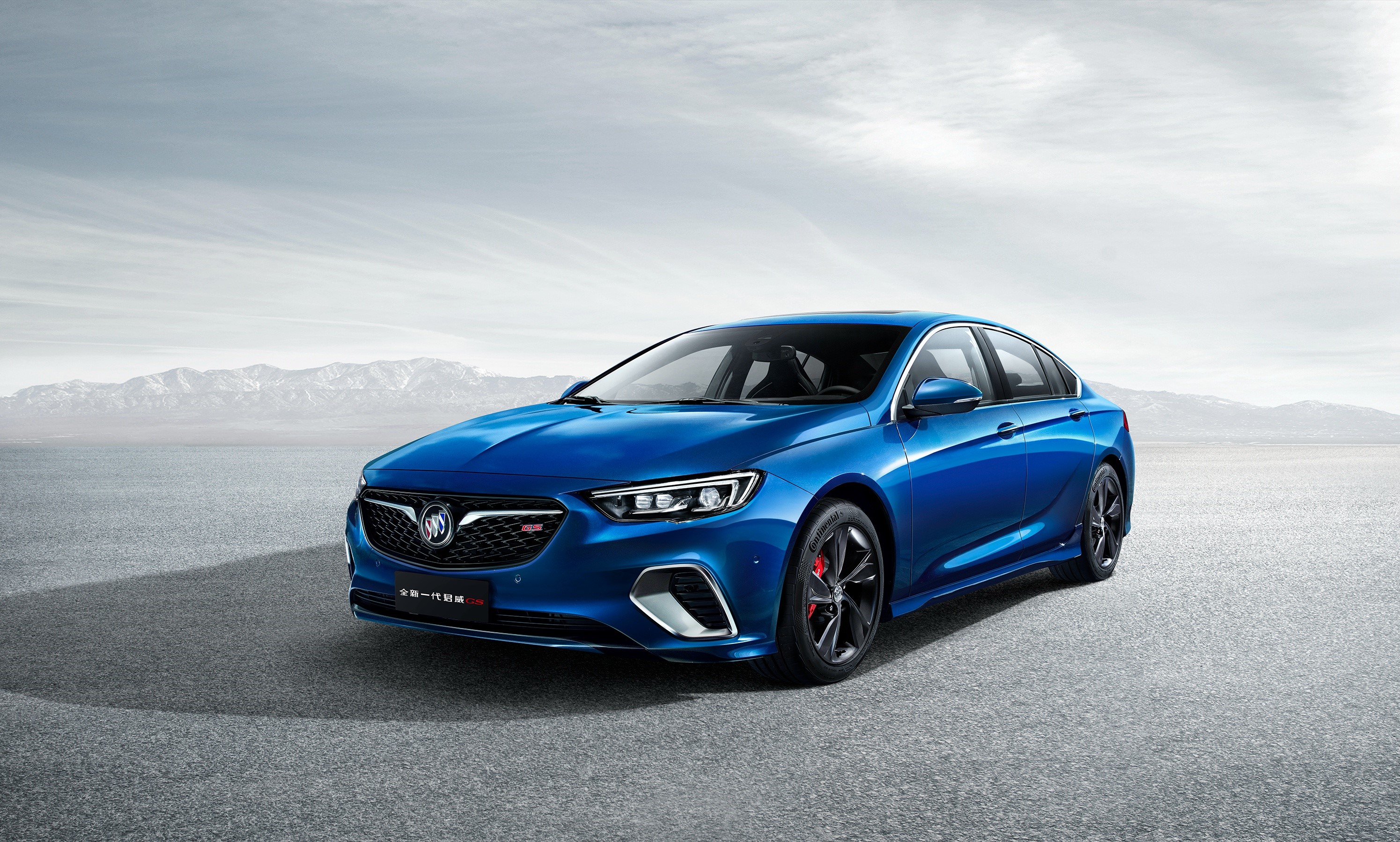 Blue Buick Regal GS 2017 HD Wallpaper