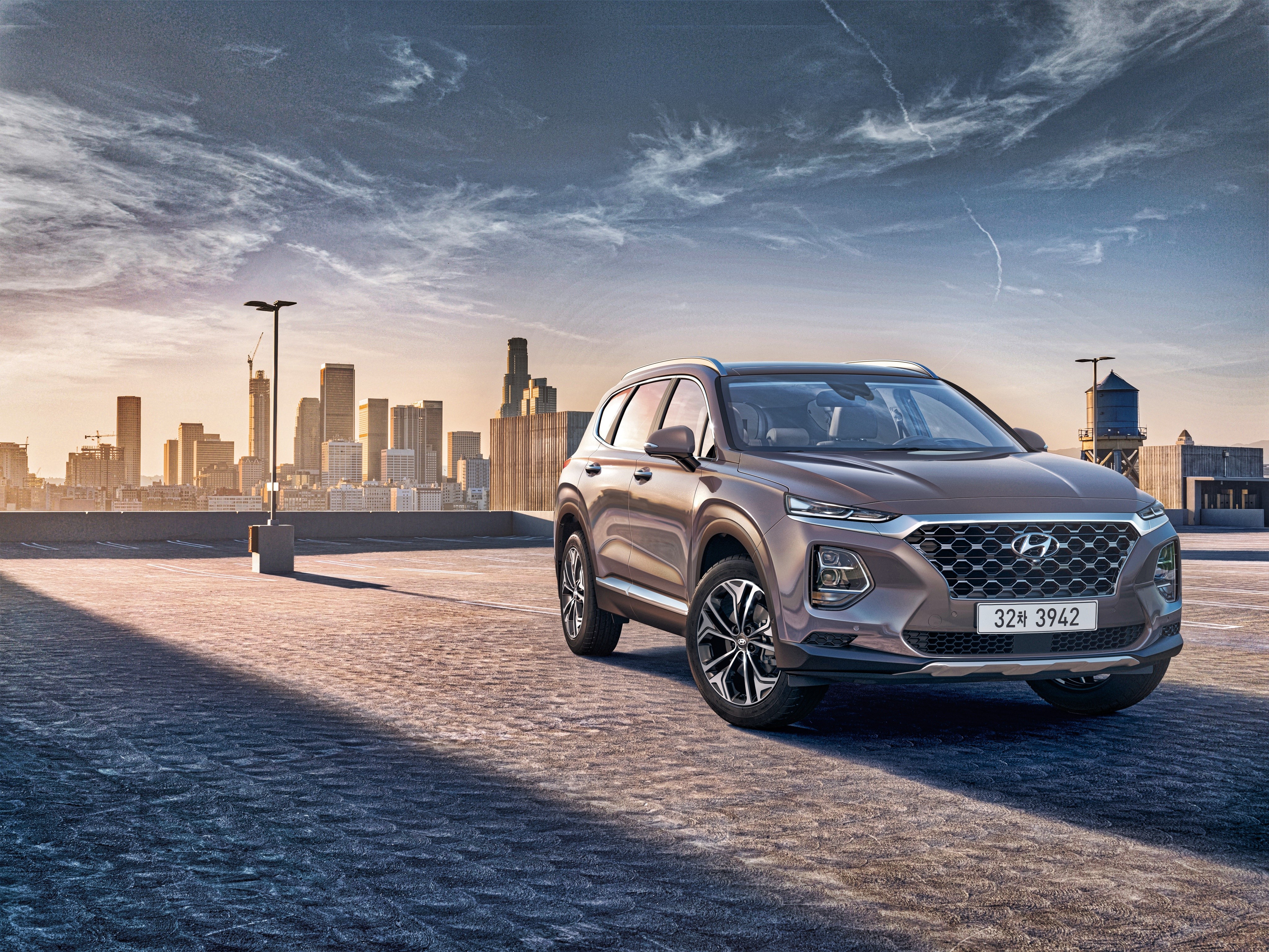 Hyundai Santa Fe Metallic Front HD Wallpaper