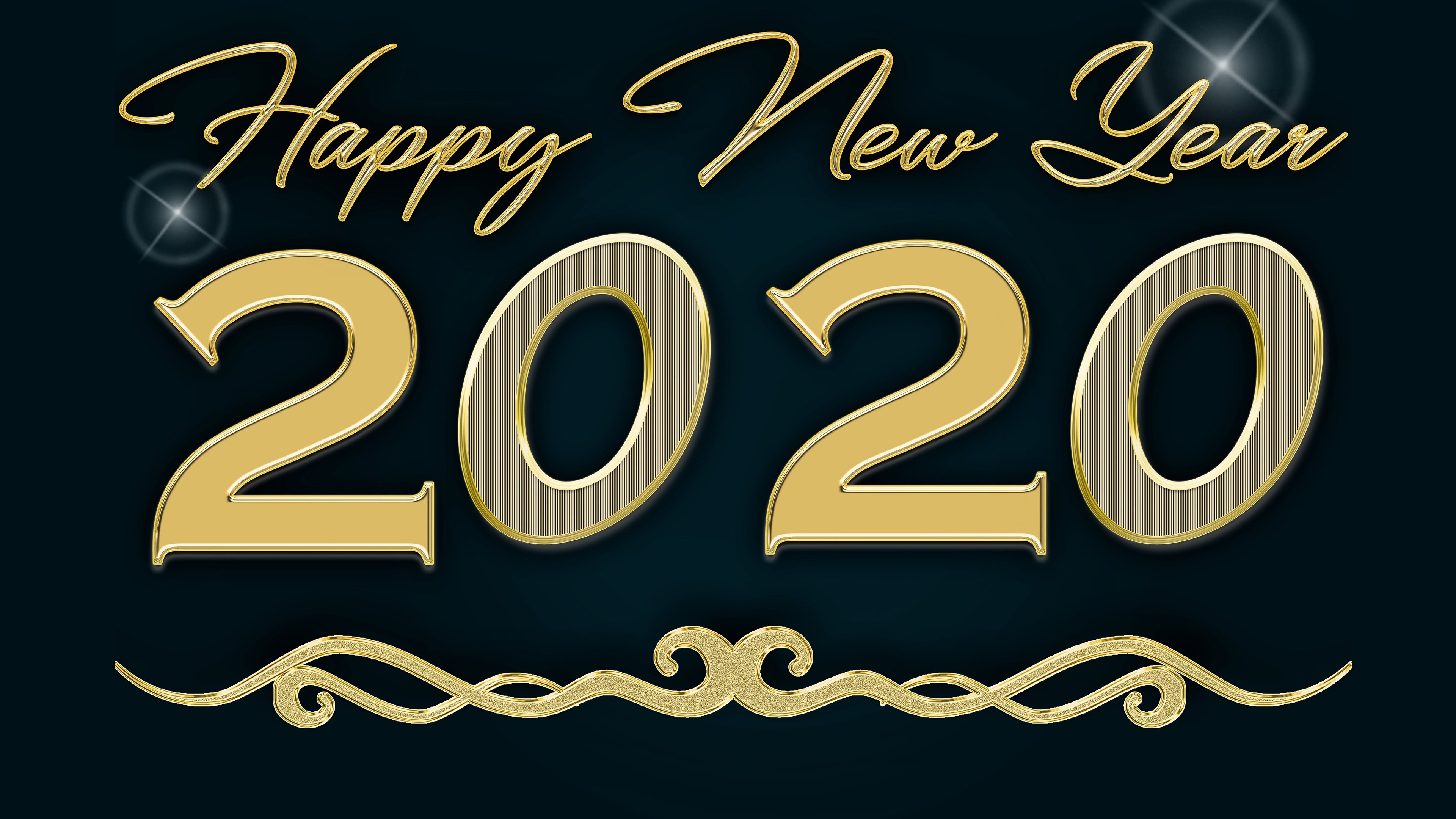 Happy New Year 2020 HD Wallpaper