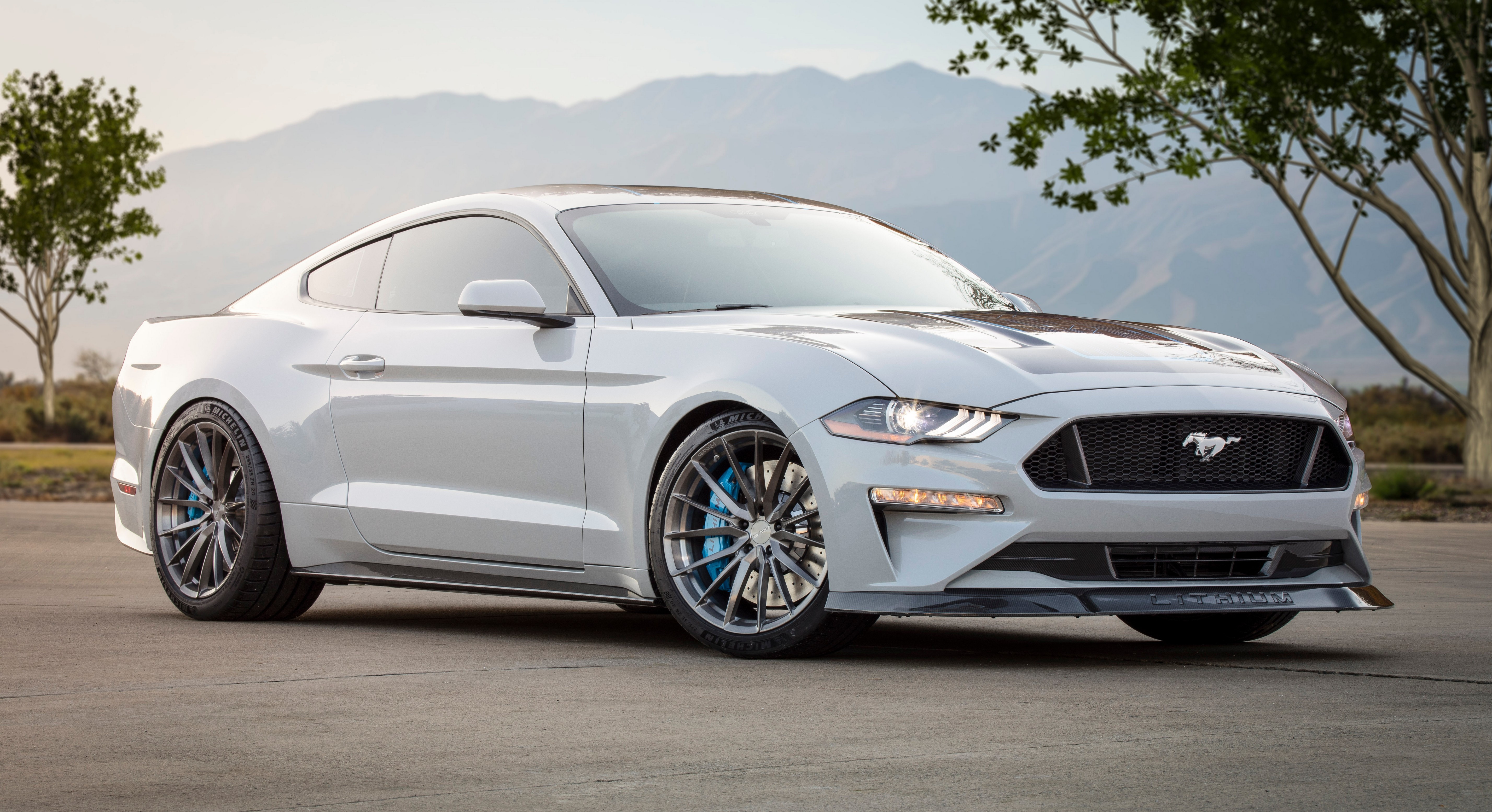 White Ford Mustang Lithium 2019 Coupe HD Wallpaper