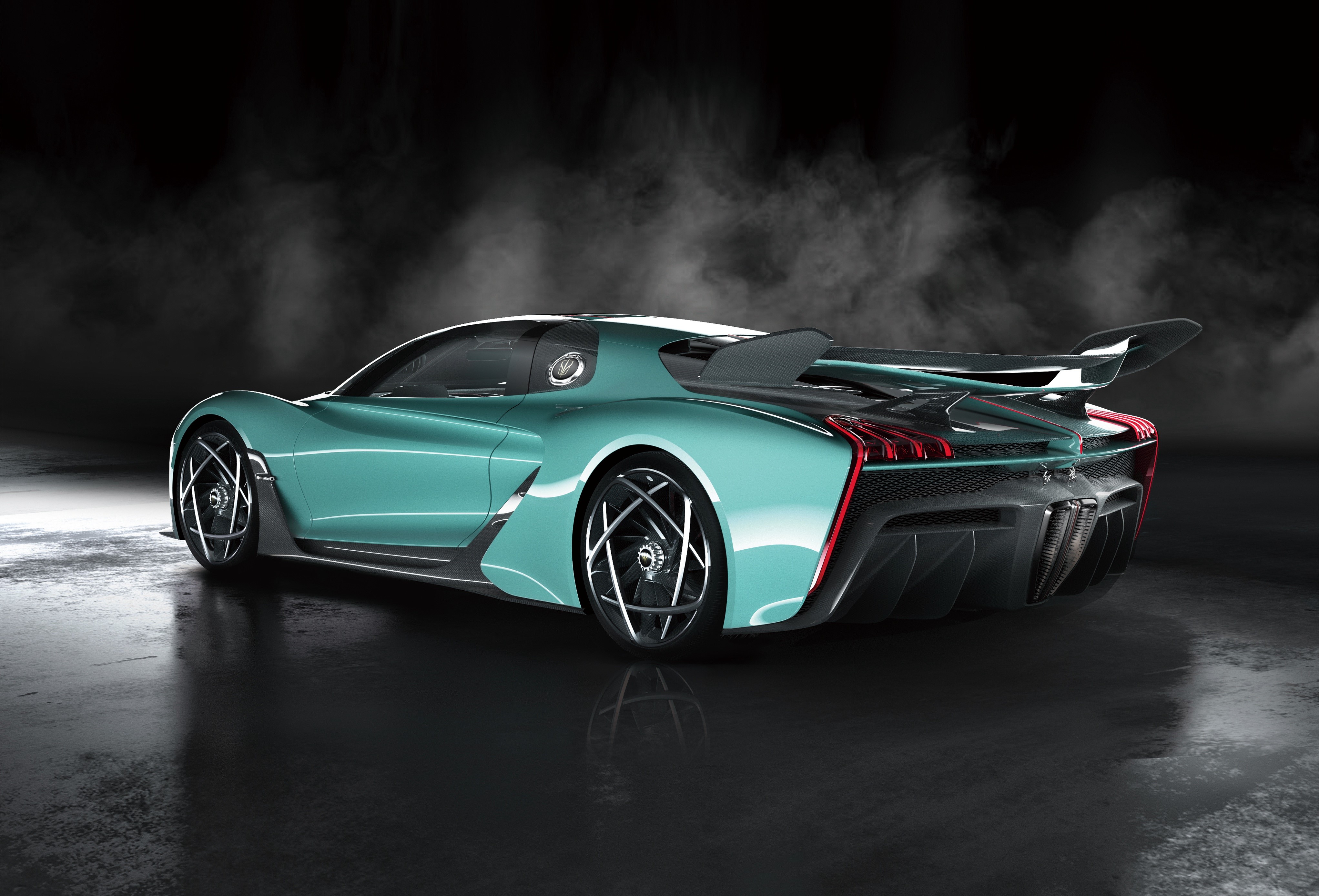 4K Hongqi S9 FAW 2019 Hypercar Back View HD Wallpaper
