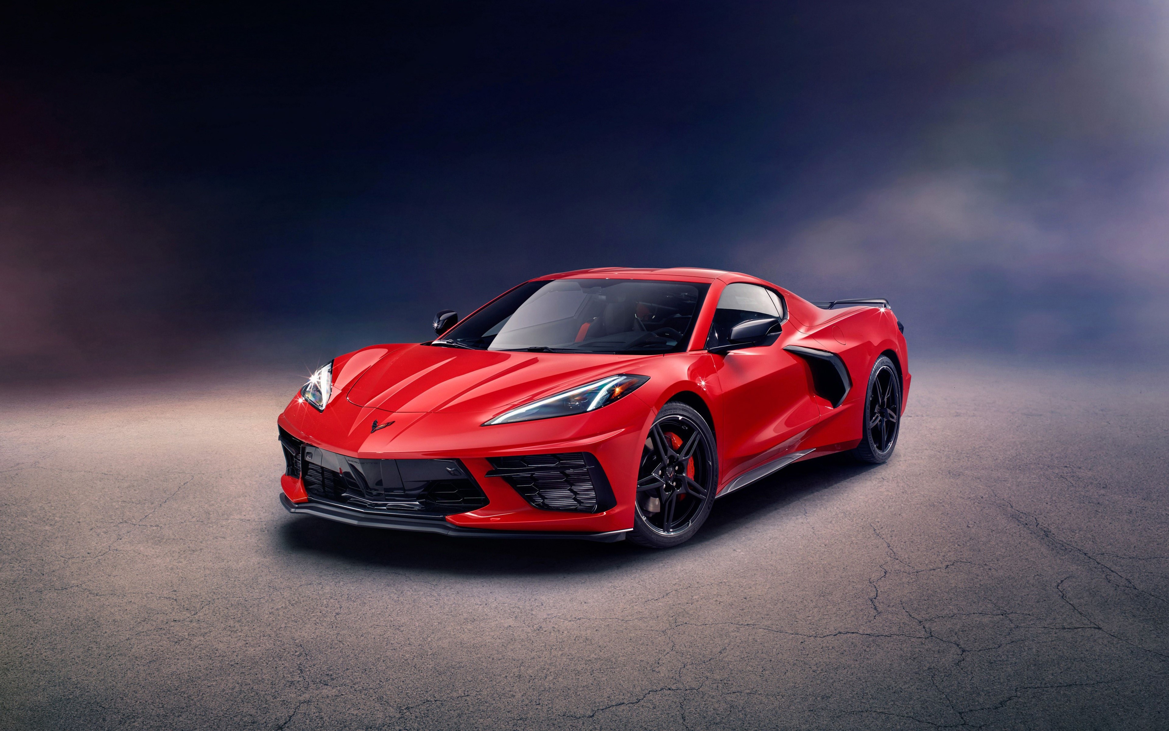 Red 2020 Chevrolet Corvette Stingray Z51 Coupe HD Wallpaper