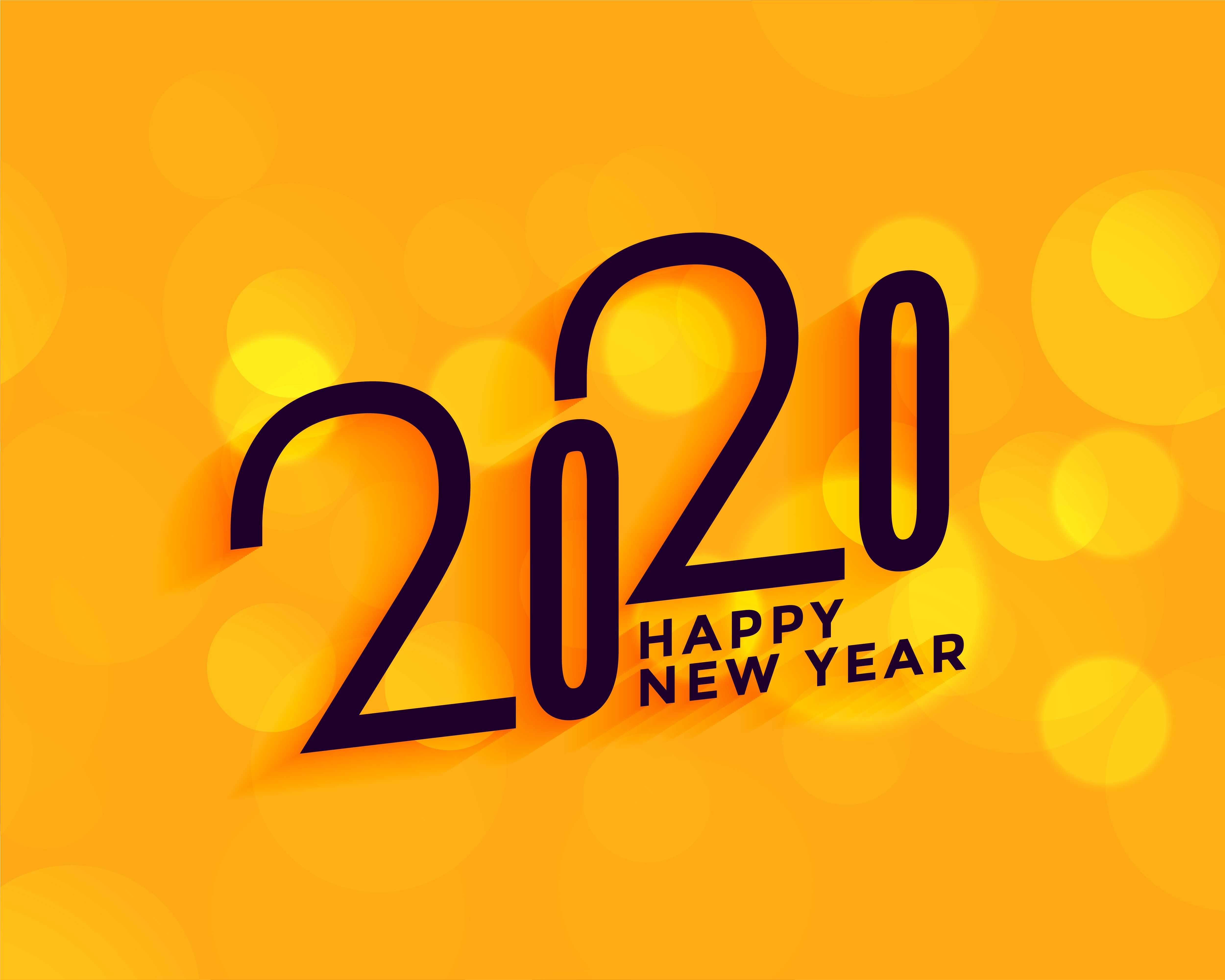 Happy New Year 2020 HD Wallpaper