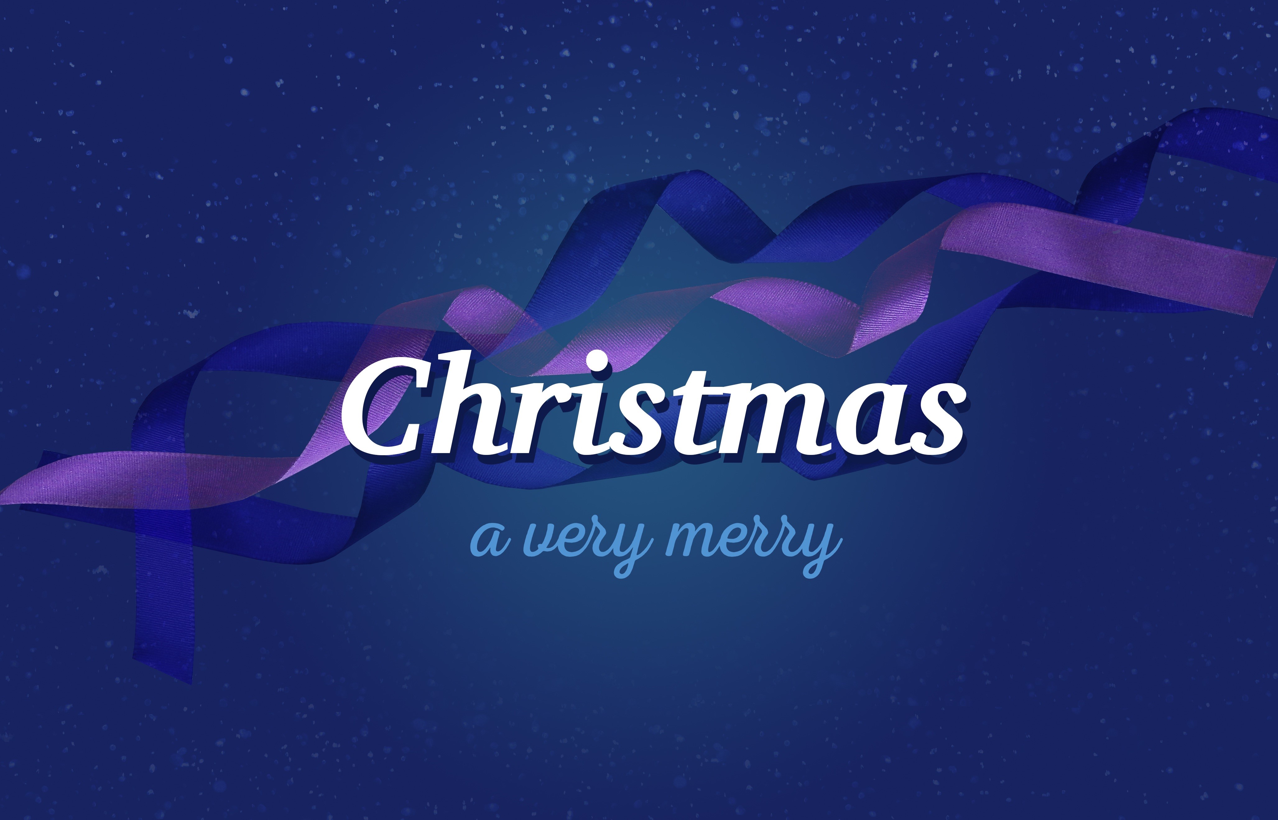 Christmas a very merry ribbon HD Wallpaper