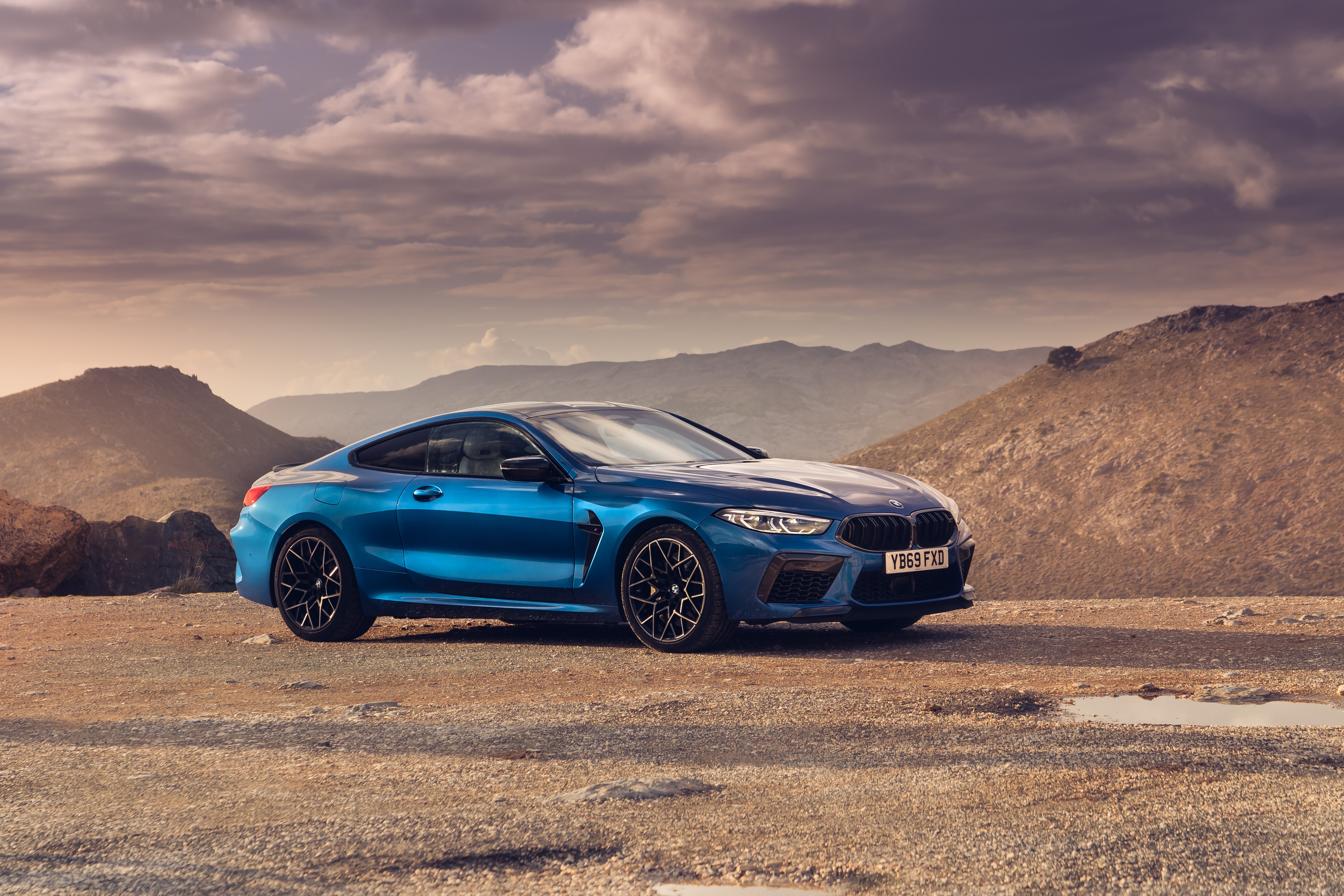 Blue BMW M8 Competition Coupe HD Wallpaper