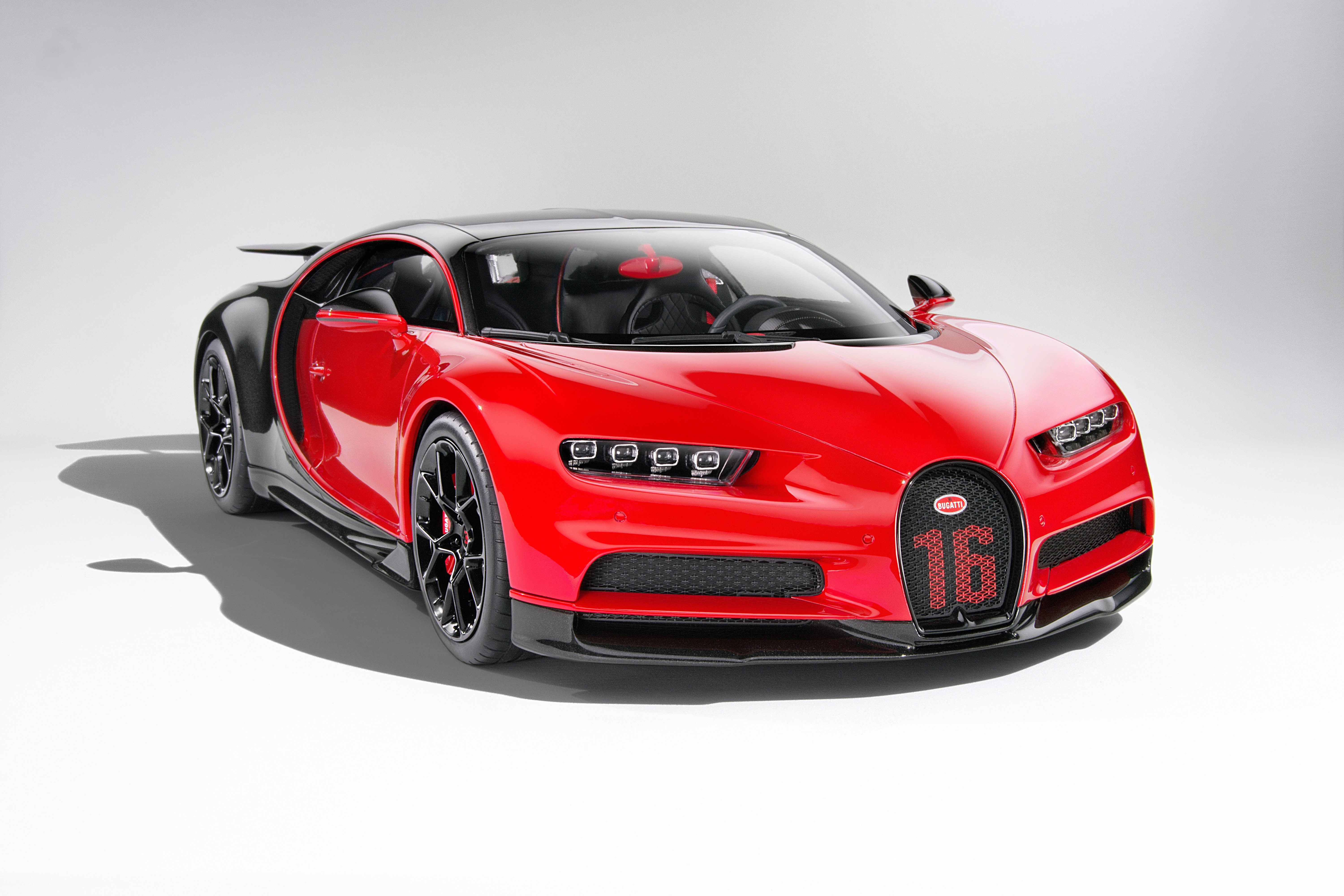 Bugatti Chiron Red Coupe Giperkar HD Wallpaper